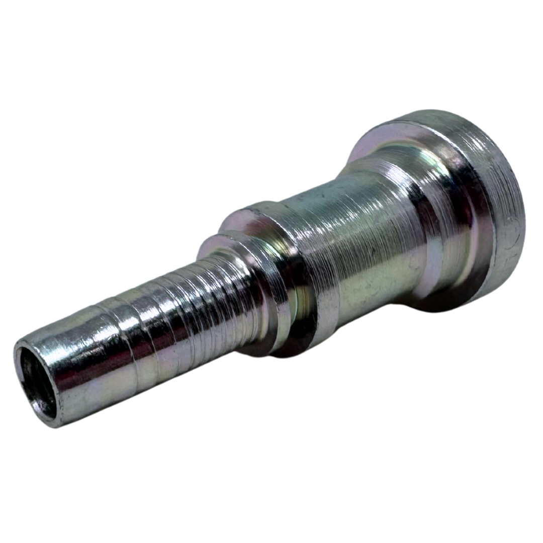 A-0808-C61S : Alfagomma Straight Steel Fitting Insert, 1/2 (-08) Hose x 1/2 (-08) Code 61 Flange, 5000psi