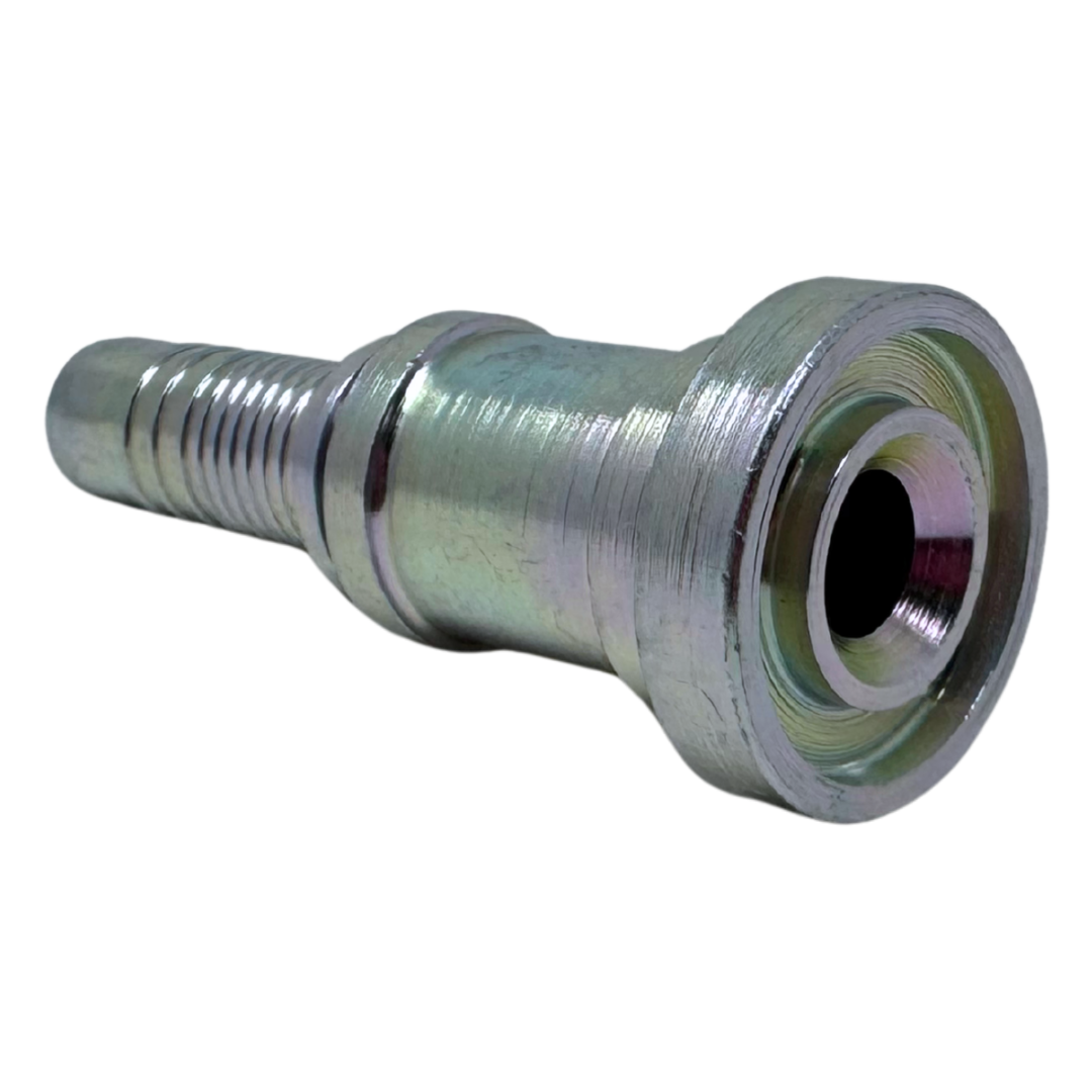 A-0808-C61S : Alfagomma Straight Steel Fitting Insert, 1/2 (-08) Hose x 1/2 (-08) Code 61 Flange, 5000psi