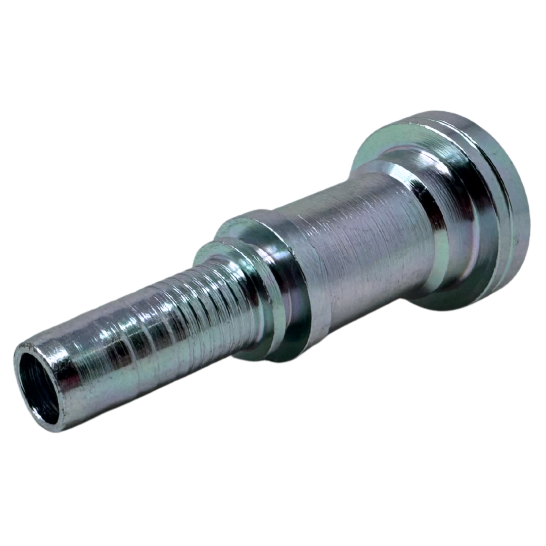 A-0808-C62S : Alfagomma Straight Steel Fitting Insert, 1/2 (-08) Hose x 1/2 (-08) Code 62 Flange, 6000psi