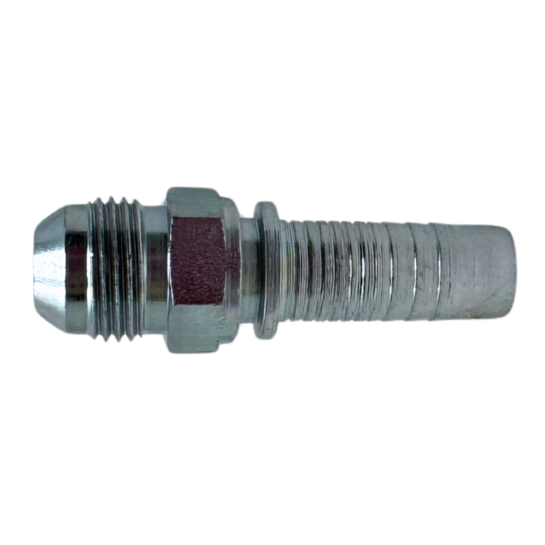 A-0808-MJIC : Alfagomma Straight Steel Fitting Insert, 1/2 (-08) Hose x 3/4-16 (-08) Male JIC