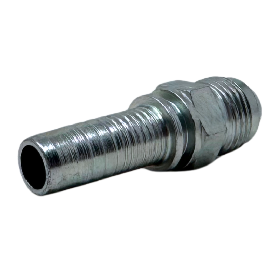 A-0808-MJIC : Alfagomma Straight Steel Fitting Insert, 1/2 (-08) Hose x 3/4-16 (-08) Male JIC