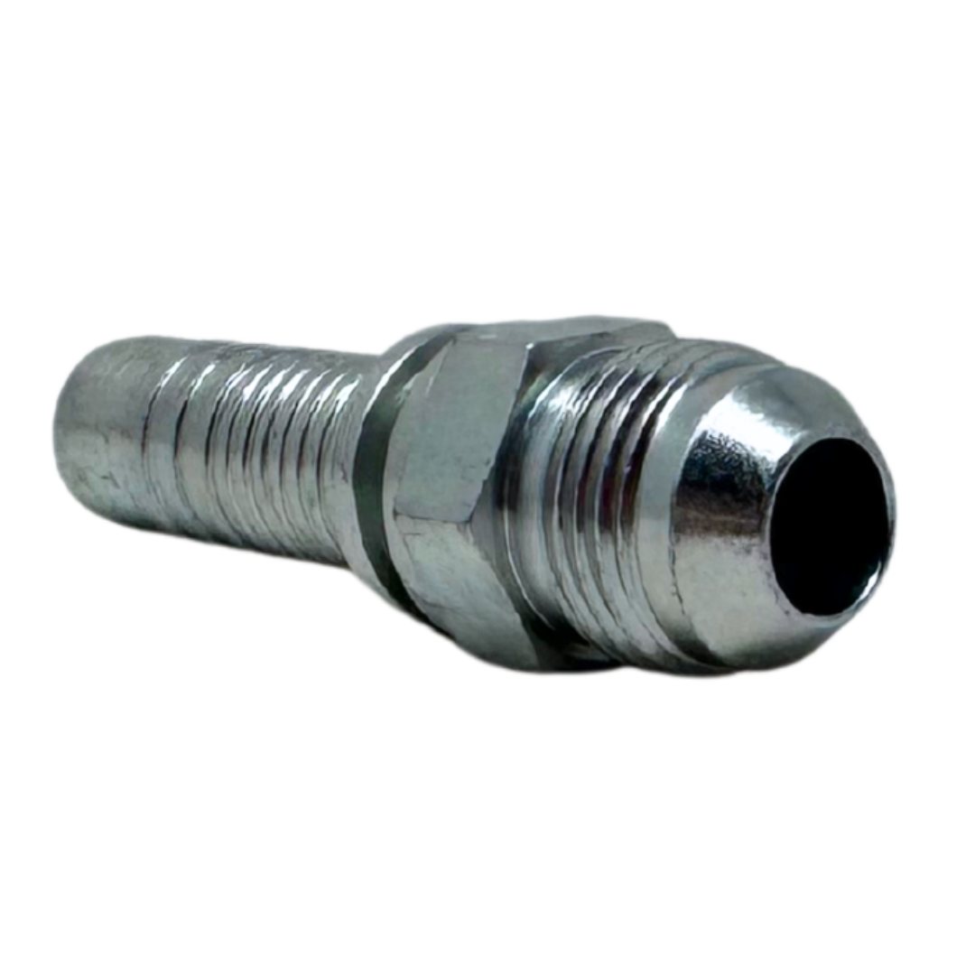 A-0808-MJIC : Alfagomma Straight Steel Fitting Insert, 1/2 (-08) Hose x 3/4-16 (-08) Male JIC
