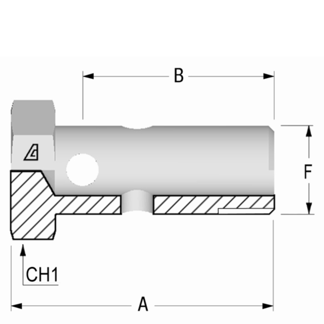 MBOLT-30 : Alfagomma Metric Banjo Bolt, M30x1.5