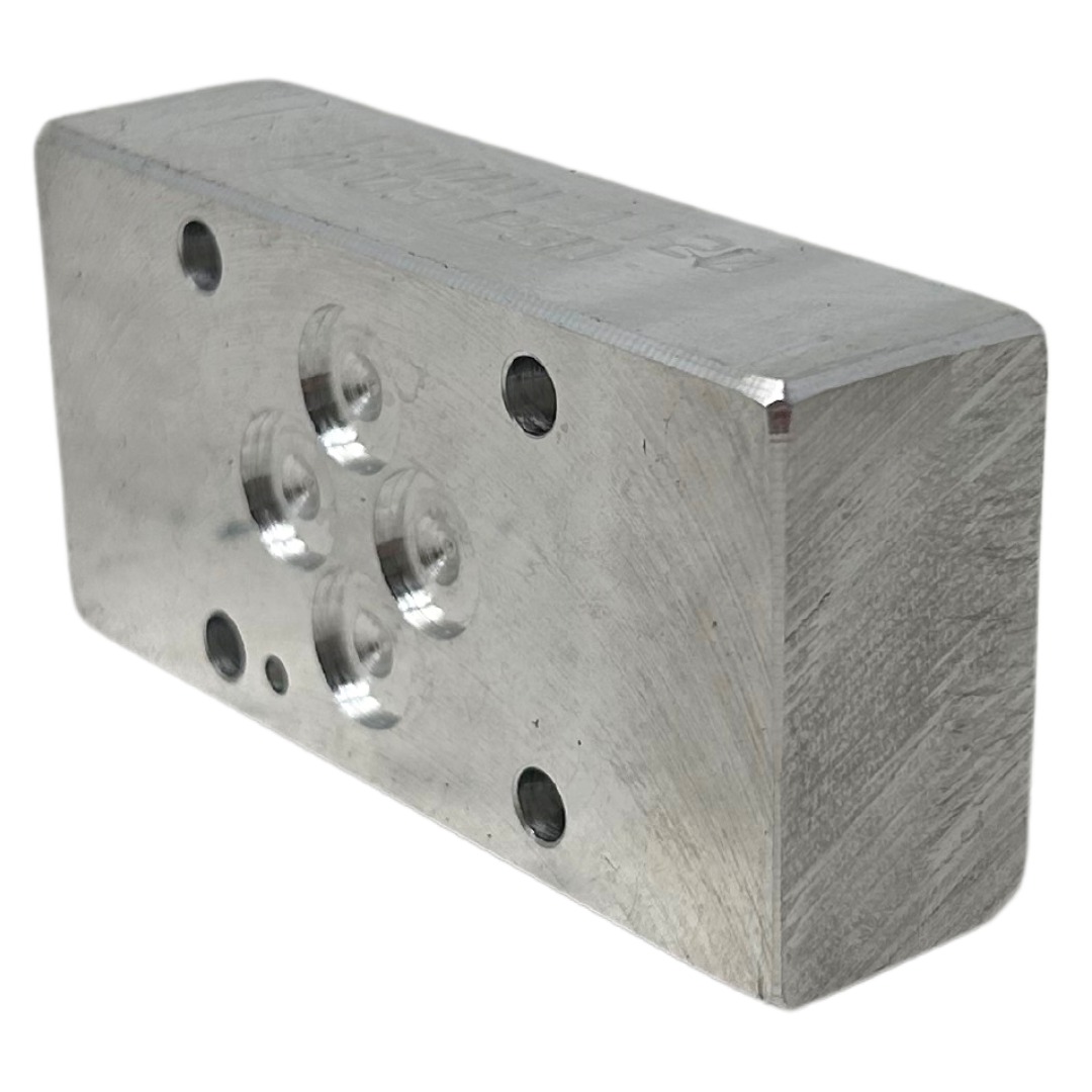 AD03TPSD-FIRE : FIRE SALE Daman Aluminum Cavity Body, 3000 psi, T10A Cavity Size, -6 SAE Ports, 2 ports - ALL SALES FINAL