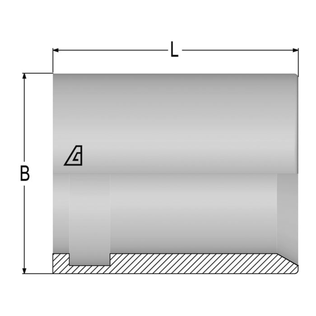 AFT-32 : Alfagomma Non-Skive Stainless Ferrule, 2 (-32)