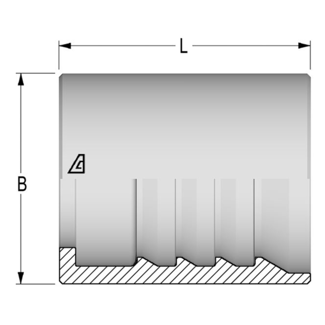 AS4-10 : Alfagomma Skive Steel Ferrules, 5/8 (-10)