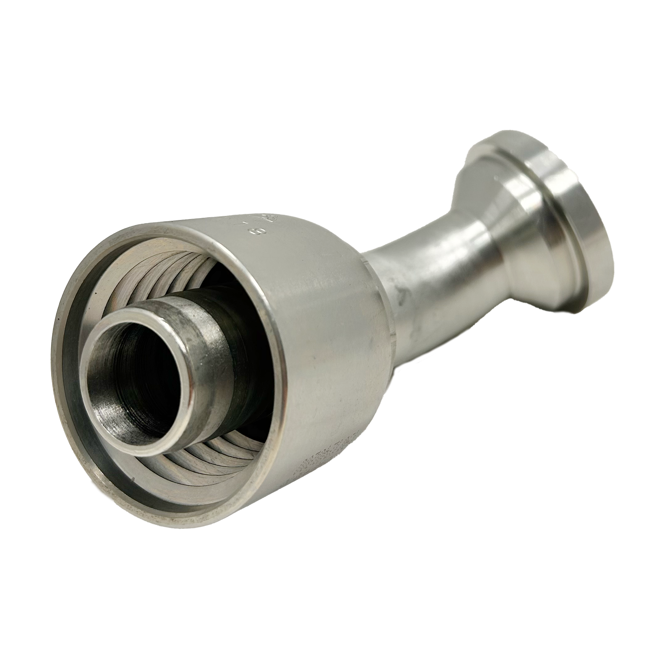 B2-FL45-1620: Continental Hose Fitting, 1" Hose ID x 1.25 (1-1/4") Code 61, 45-Degree Connection