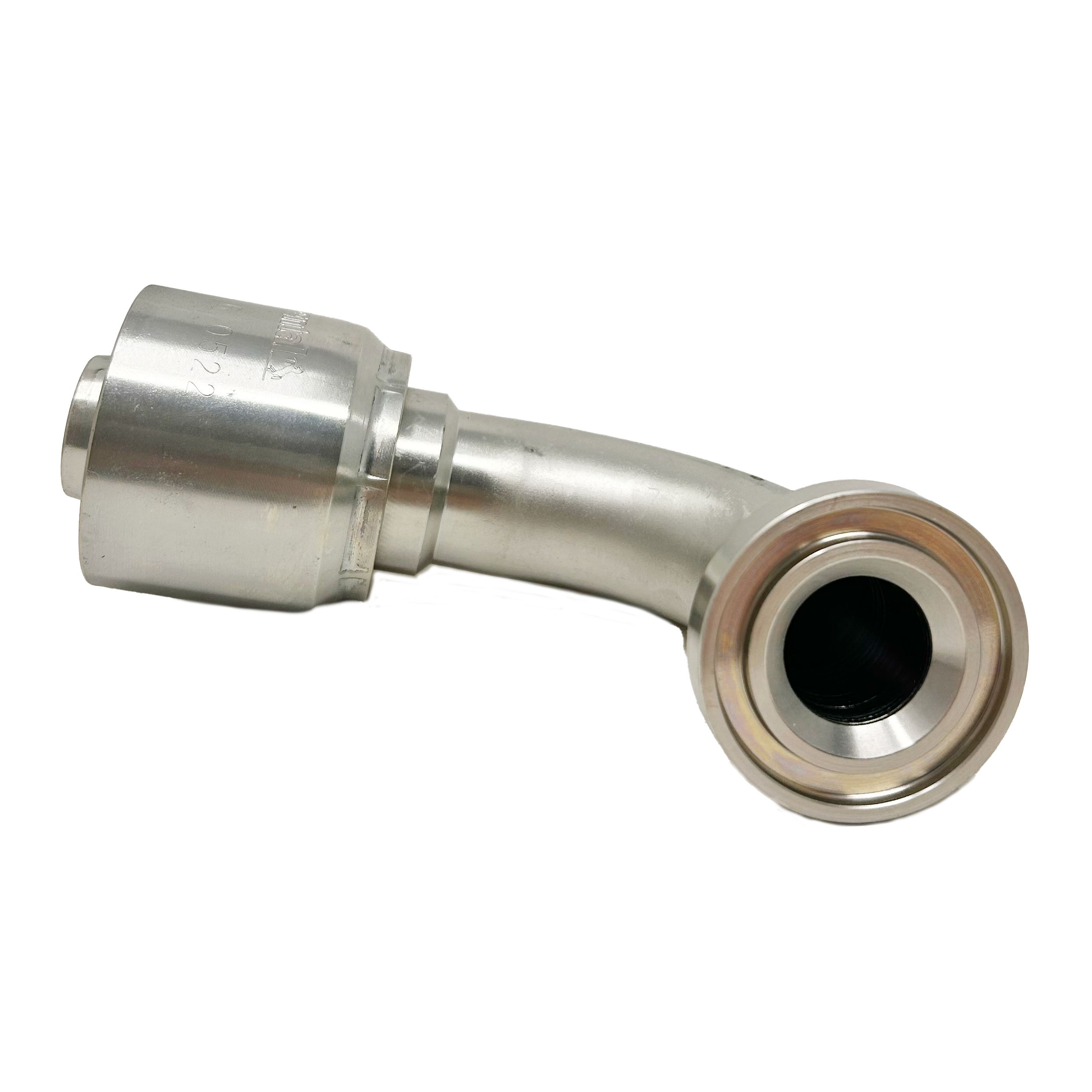 B2-FL90-3232: Continental Hose Fitting, 2" Hose ID x 2" Code 61, 90-Degree Connection