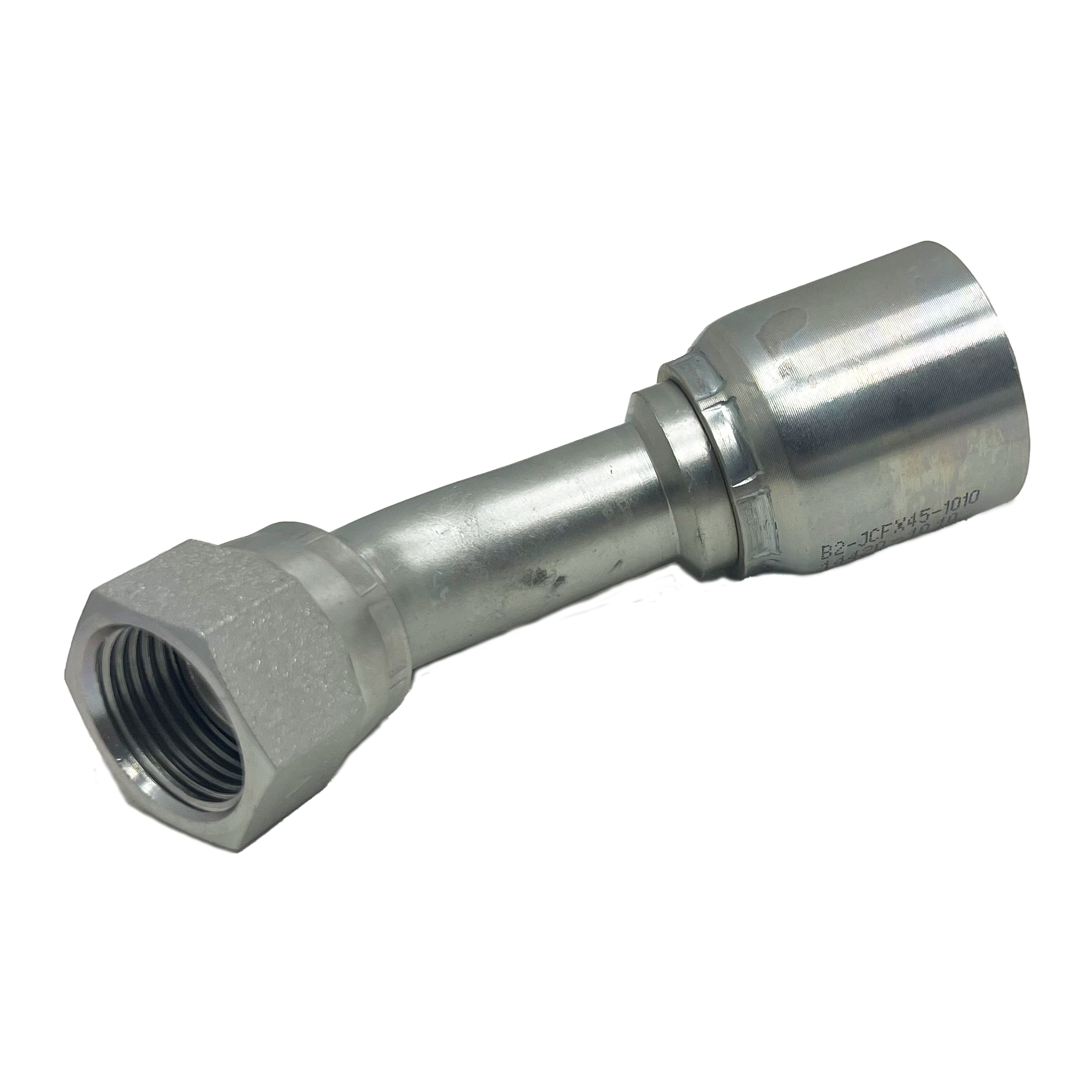 B2-JCFX45-1216: Continental Hose Fitting, 0.75 (3/4") Hose ID x 1-5/16-12 Female JIC, 45-Degree Swivel Connection