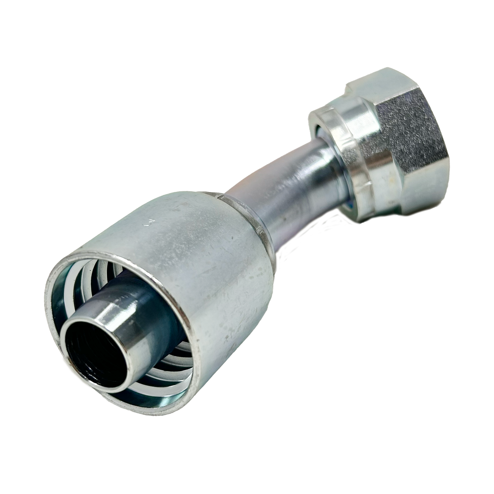 B2-OFFX45-1212: Continental Hose Fitting, 0.75 (3/4") Hose ID x 1-3/16-12 Female ORFS, 45-Degree Swivel Connection