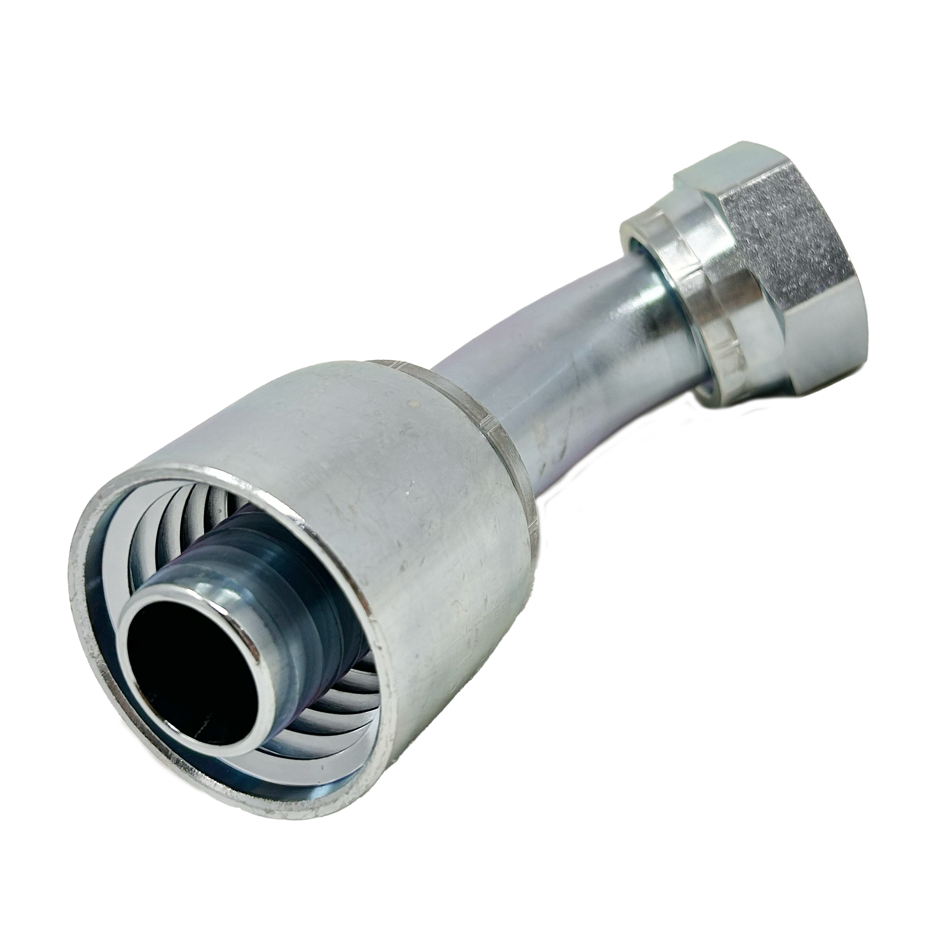 B2-OFFX45-1616: Continental Hose Fitting, 1" Hose ID x 1-7/16-12 Female ORFS, 45-Degree Swivel Connection