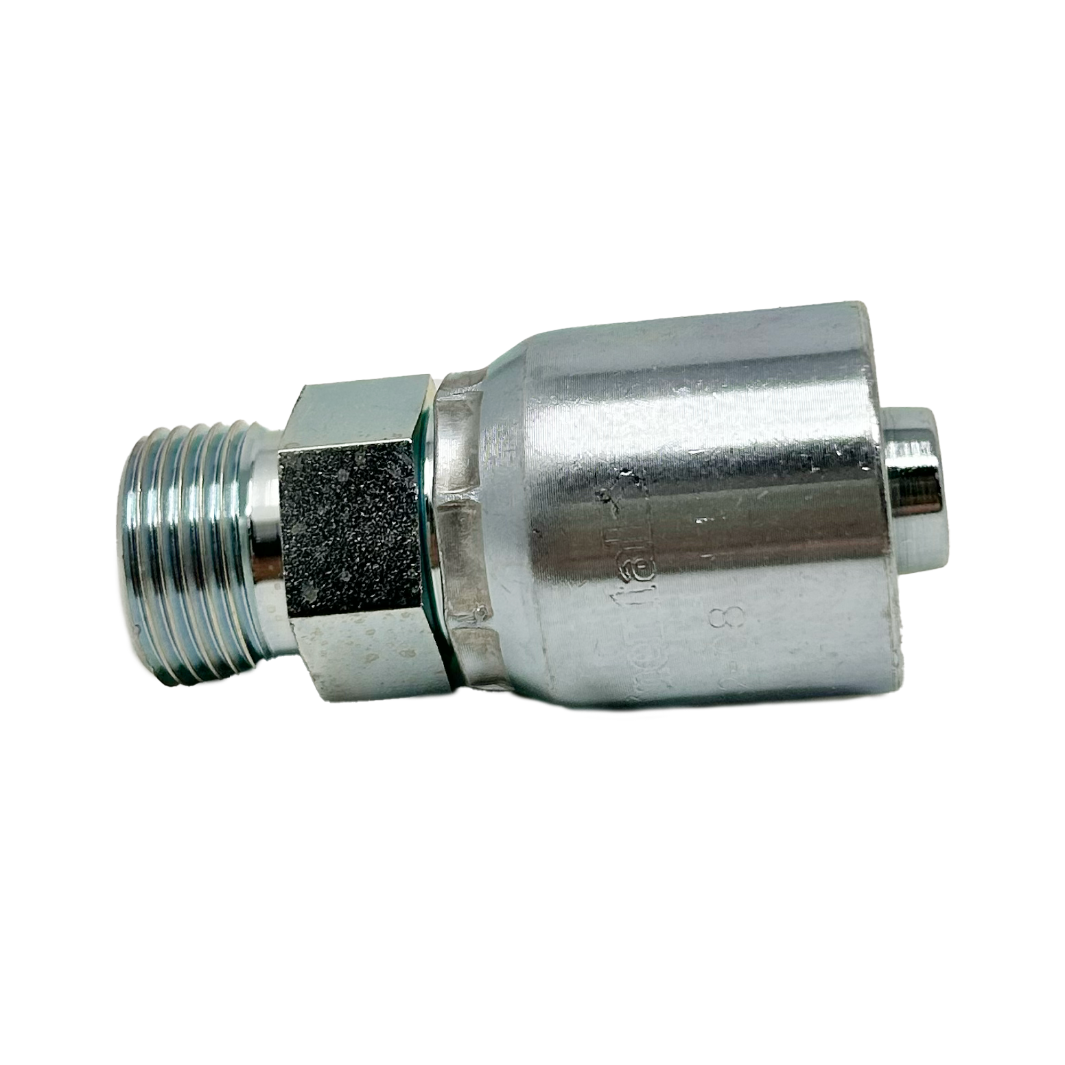 B2-OFM-0812: Continental Hose Fitting, 0.5 (1/2") Hose ID x 1-3/16-12 Male ORFS, Straight Rigid Connection