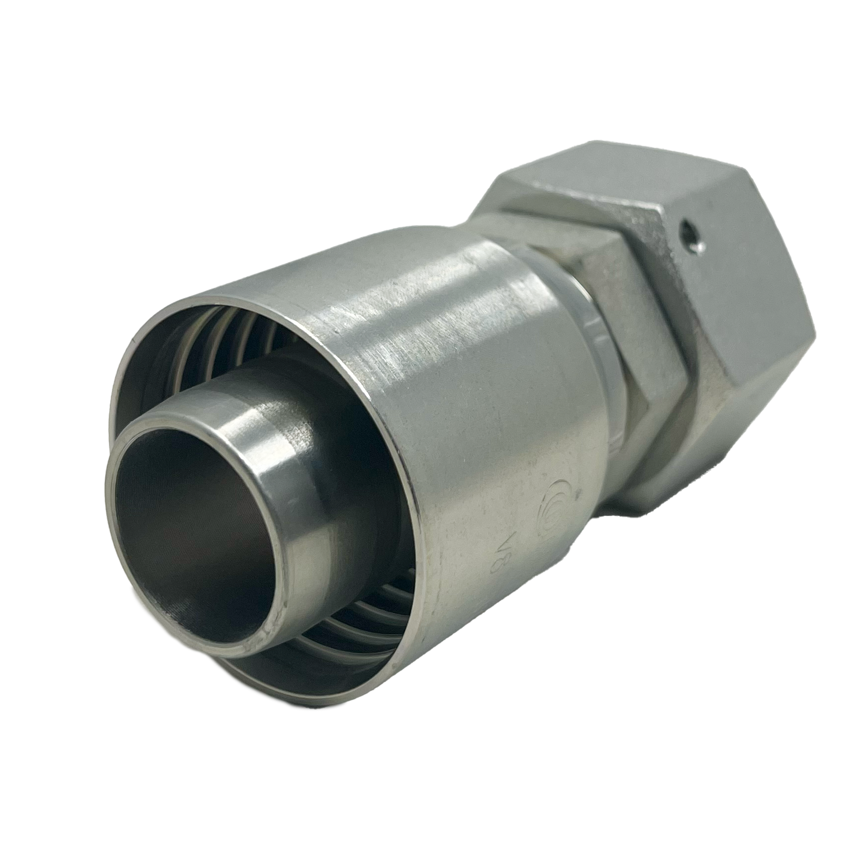 BT-JCFX-1210 : Continental Hose Fitting, 0.75 (3/4") Hose ID, 7/8-14 Female JIC, Straight, Swivel Connection