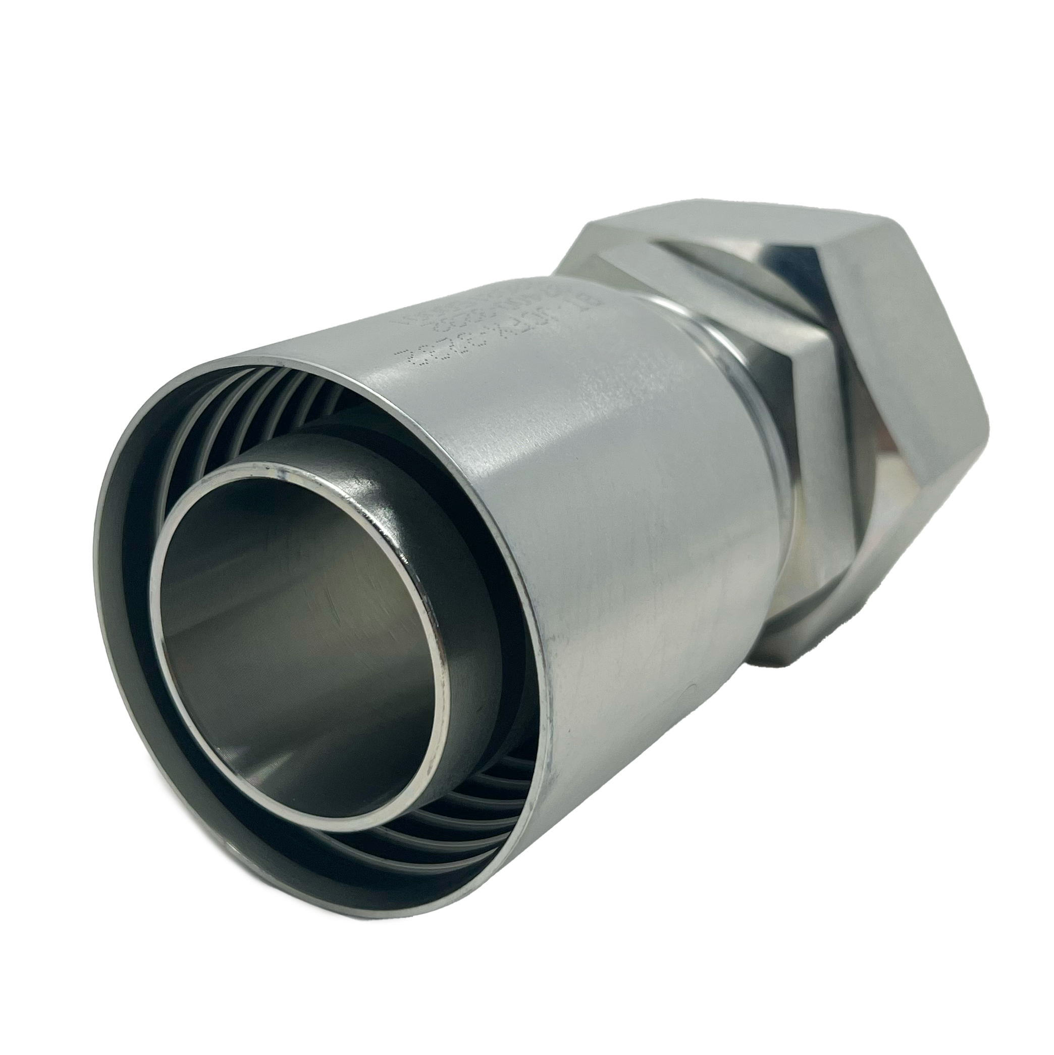 BT-JCFX-3232 : Continental Hose Fitting, 2 Hose ID, 2-1/2-12 Female JIC, Straight, Swivel Connection