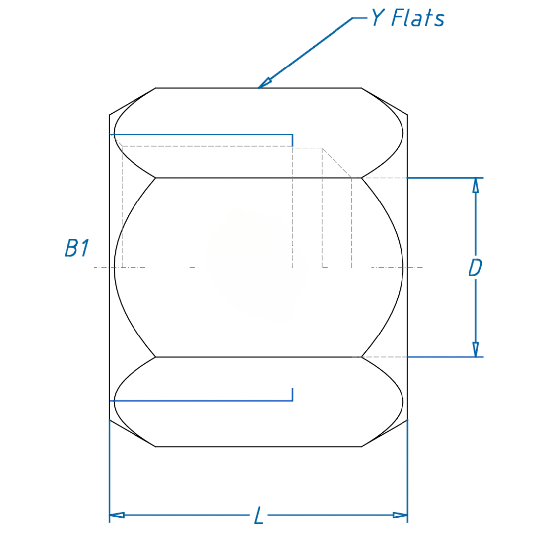 C0318-10-B : OneHydraulics Brass Compression Nuts, 7/8-14 (-10) Flareless Bite Type Tube Compression