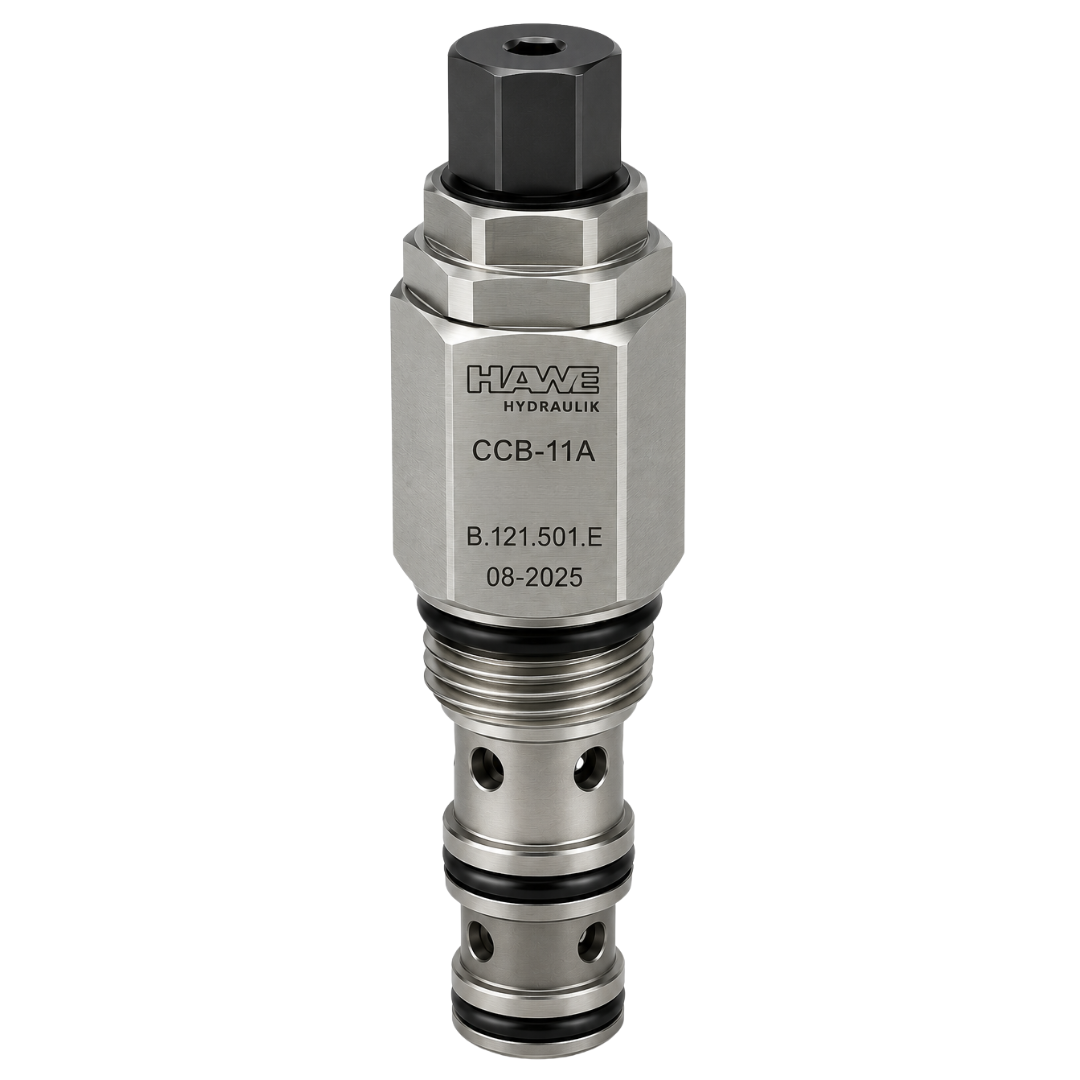 CCB-11A-30-C-L : Hawe Hydraulik Counterbalance Valve, Non-Vented, 10:1 Pilot Ratio, T-11A Cavity, 15.85GPM, 2030-5075psi Range (3045psi Standard), 5psi Cracking, Leakproof hex socket screw (similar to Sun CBCH-LCN)