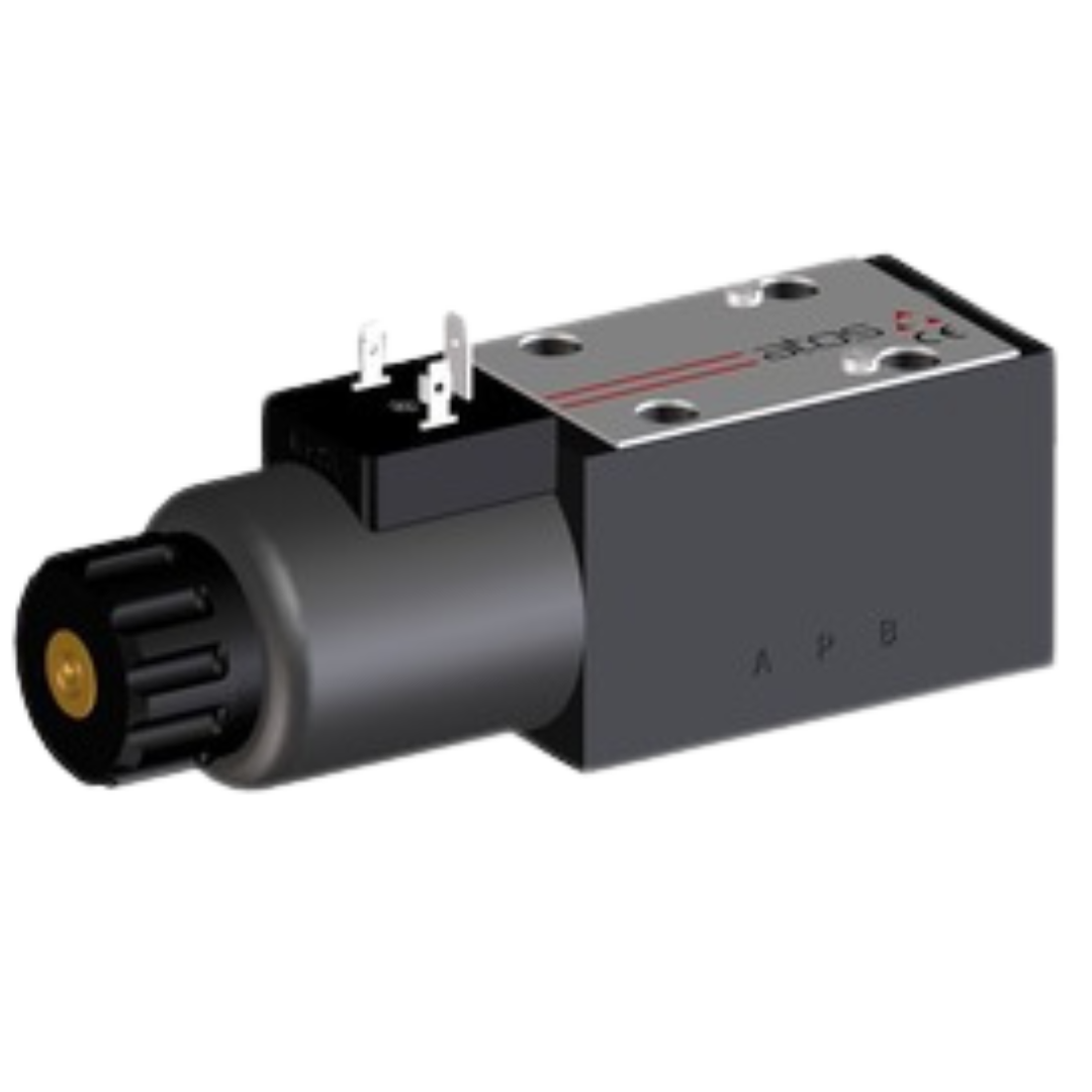 DLEHM-3A/WP-X 110DC : Atos Solenoid Directional Valves, Direct-Acting, Leak Free Poppet, 2-Position, 3-Way, 4570psi, D03 (NG6), P Blocked, A to T in Neutral, 110DC DIN