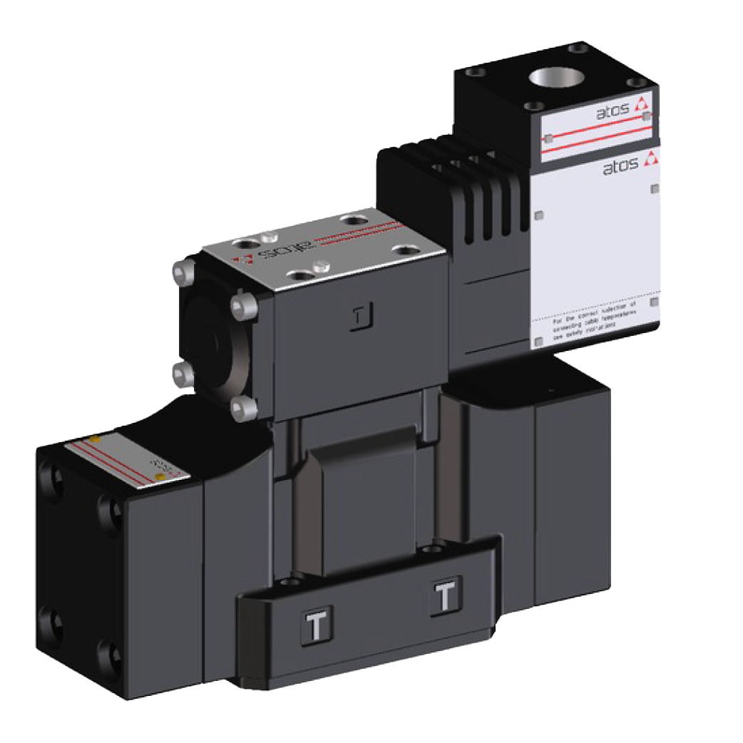 DPHA-1631/2/NPT/DWP 24DC 32 : Atos Explosion Proof DCV with Internal Drain and prolonged manual override with metal cap, D05, 42GPM, 5075psi, 2P4W, 24 VDC, 1/2" NPT Solenoid, P to B and A to T in Neutral, Certified ATEX, IECEx, EAC, PESO, CCC