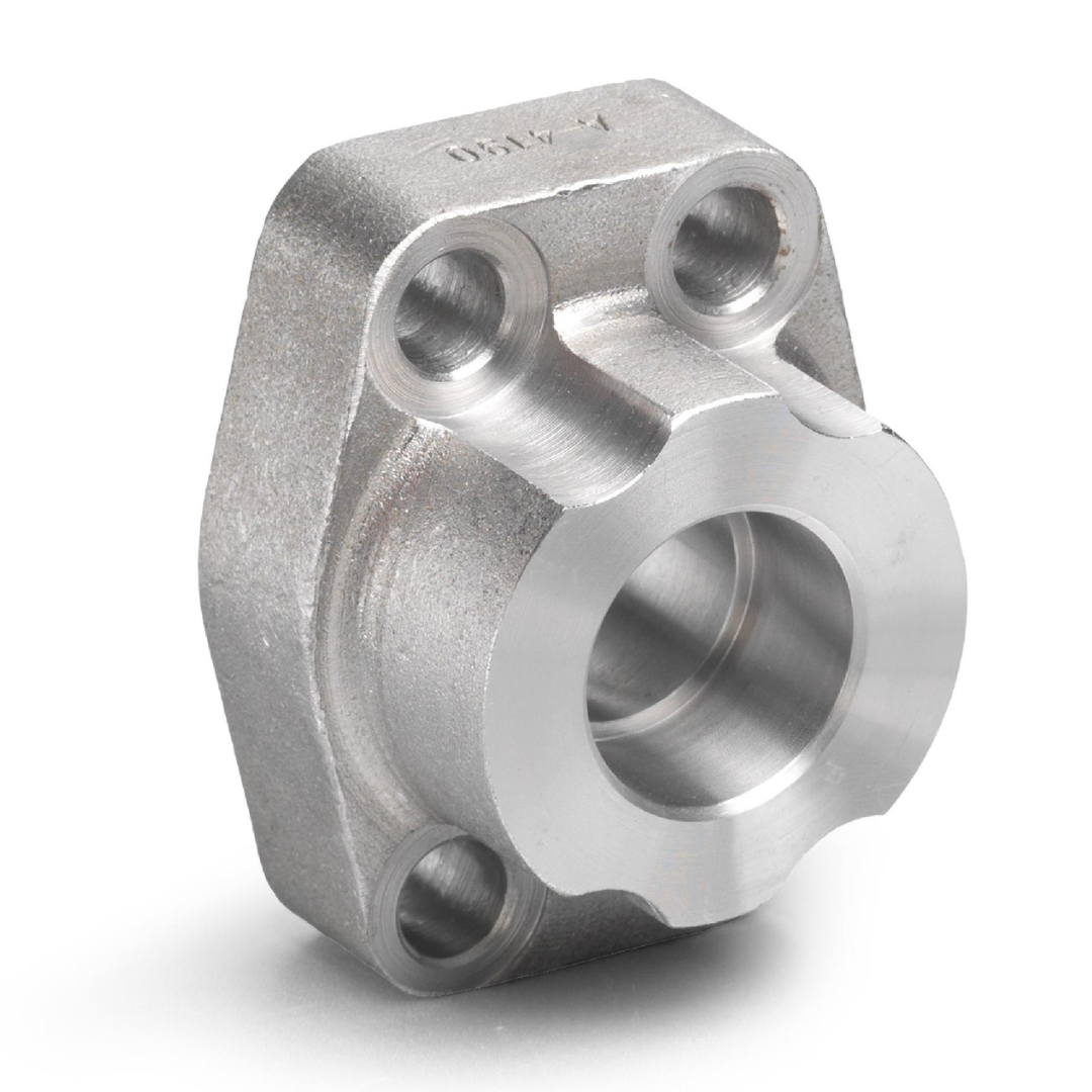 W51-36-32U : AFP Deep Socket Weld Tube Flange, Steel, Straight, 2.25 (2-1/4") Tube x 2" Code 61 Deep Socket Weld, includes Flange, Bolts, O-Rings