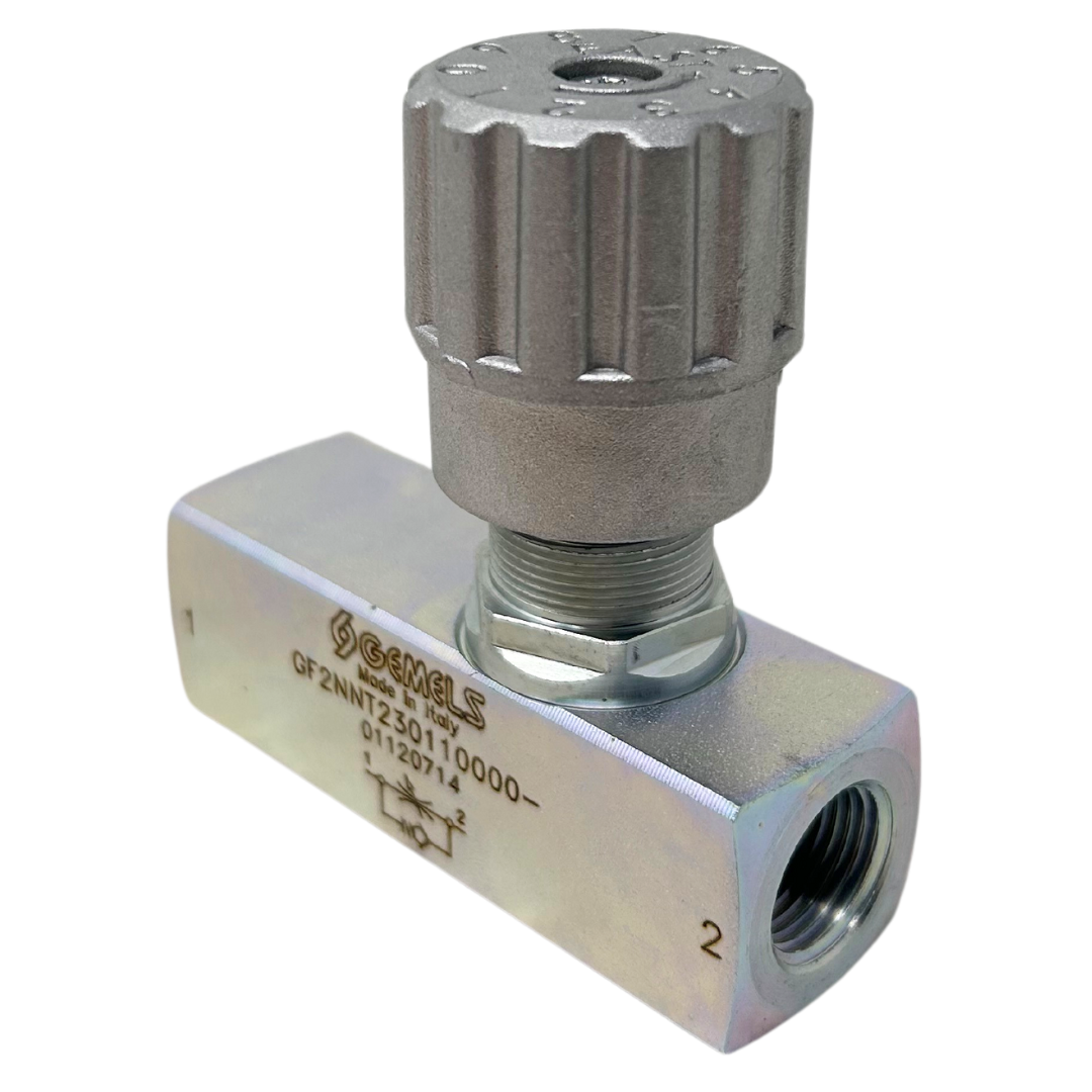 RF N3/8 PN400 CS : Gemels Flow Control Valve, 3/8 NPT, 5800psi rated, Carbon Steel