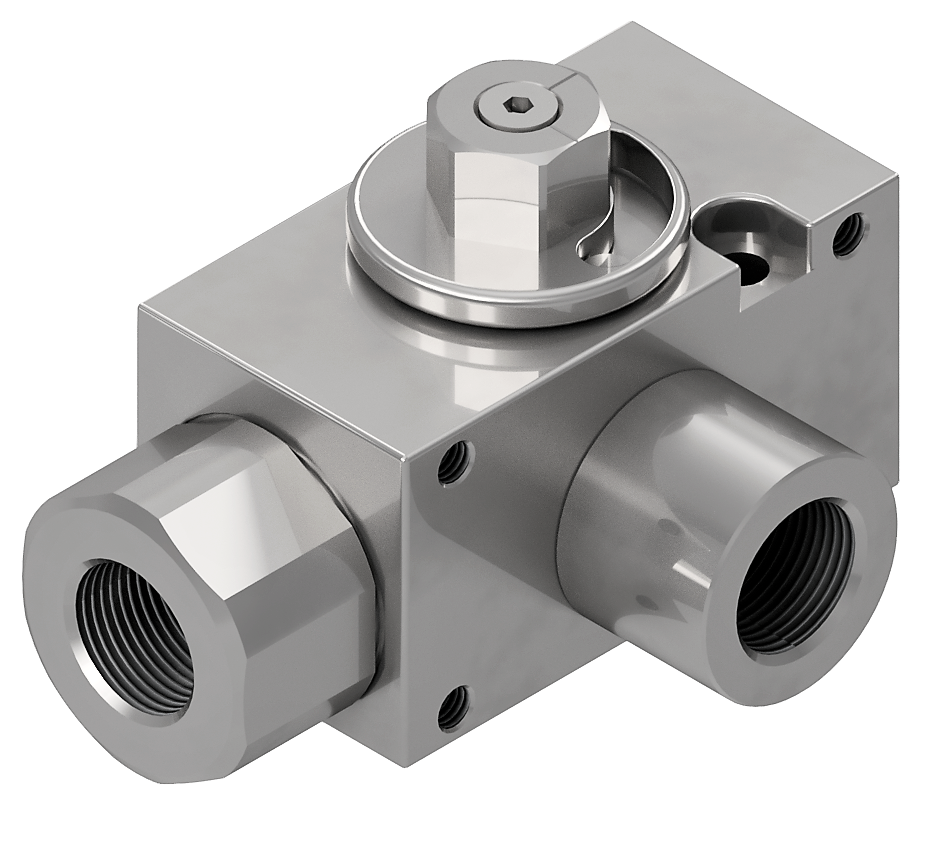 GV3L SAE16 1 DN25 1111AE 5075 PSI : Gemels 3-Way Excavator Ball Valve, -16 SAE (1), 5075psi rated, Carbon Steel