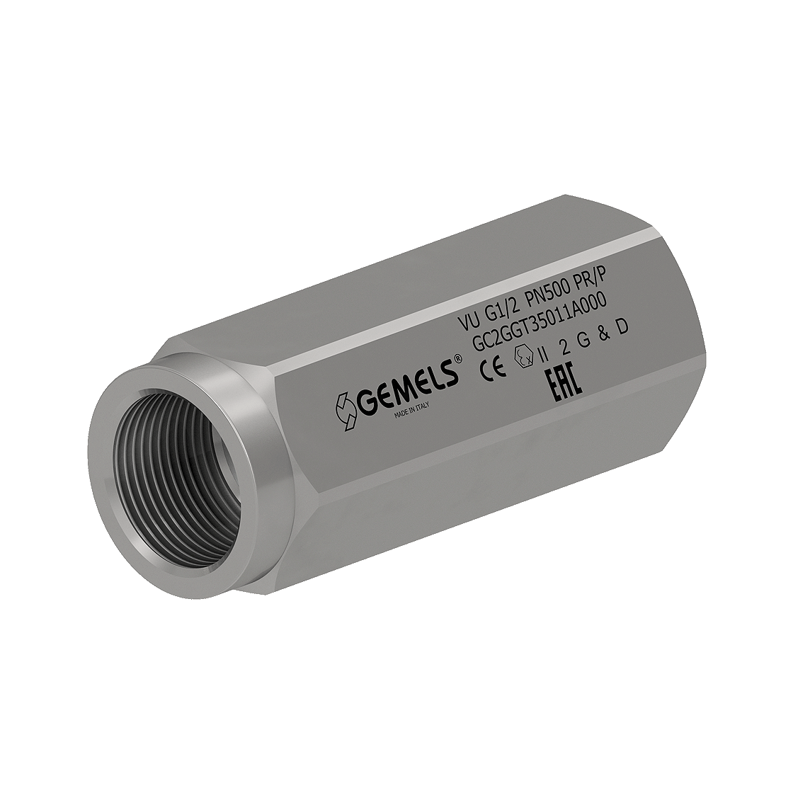VU N1/4 DN6 1111 7250PSI : Gemels Check Valve, 1/4 NPT, 7250psi rated, Carbon Steel