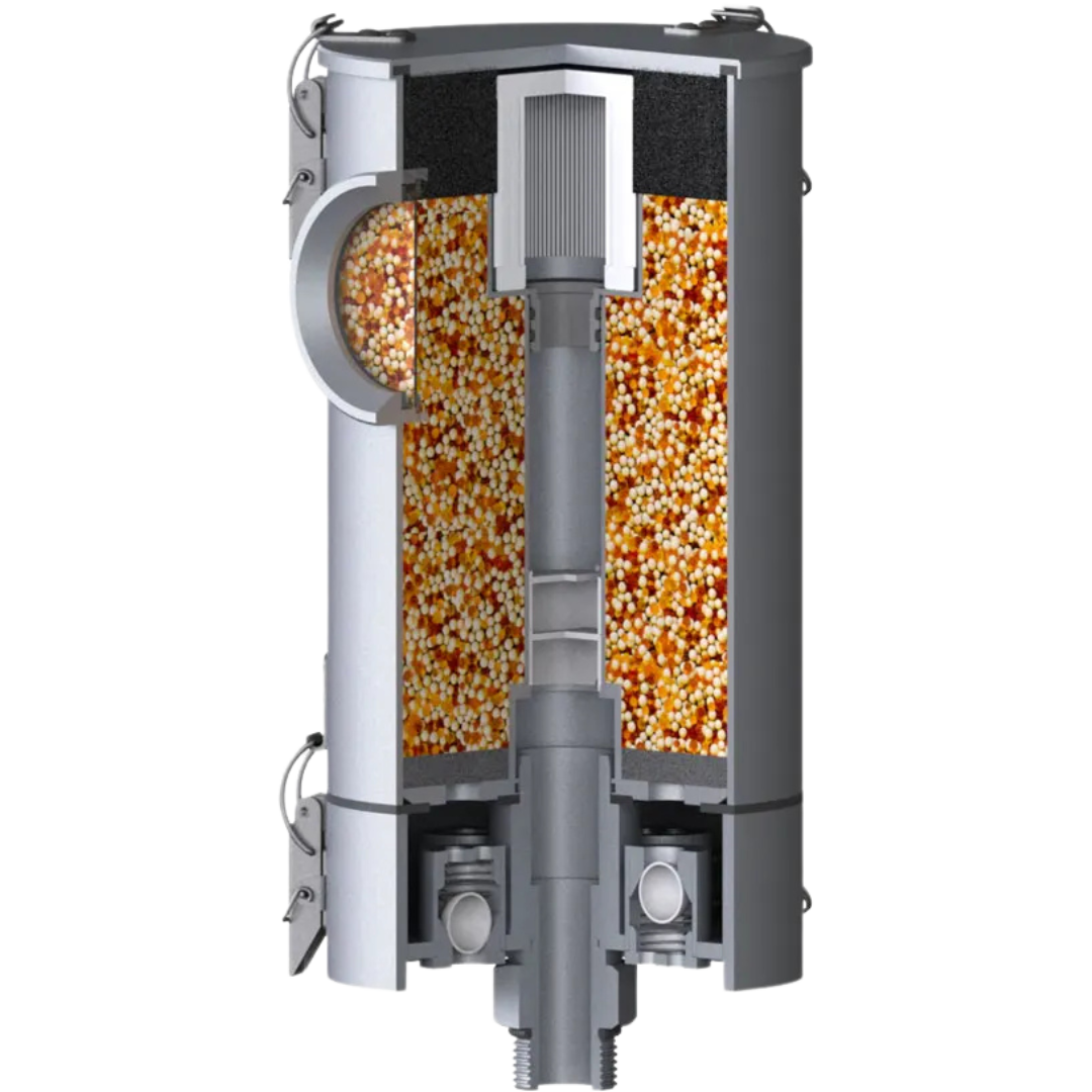 MA-RV 1L N1/2"m : Giebel MA-RV Desiccant ATEX Aluminum Breather Dryer, Refillable, With Check Valves, 0-50 ml Water Capacity, FKM Seals, 2-Micron Filter Fleece, 1/2" Male NPT