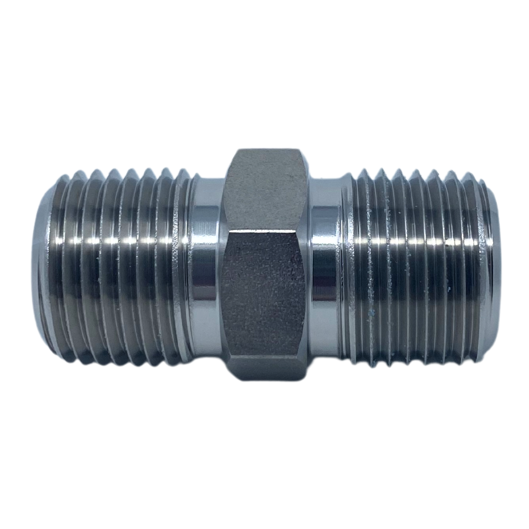 IHN-6N : Superlok Straight Stainless Instrumentation Hex Nipple, 3/8-18 (-06) Male NPT, 7800psi