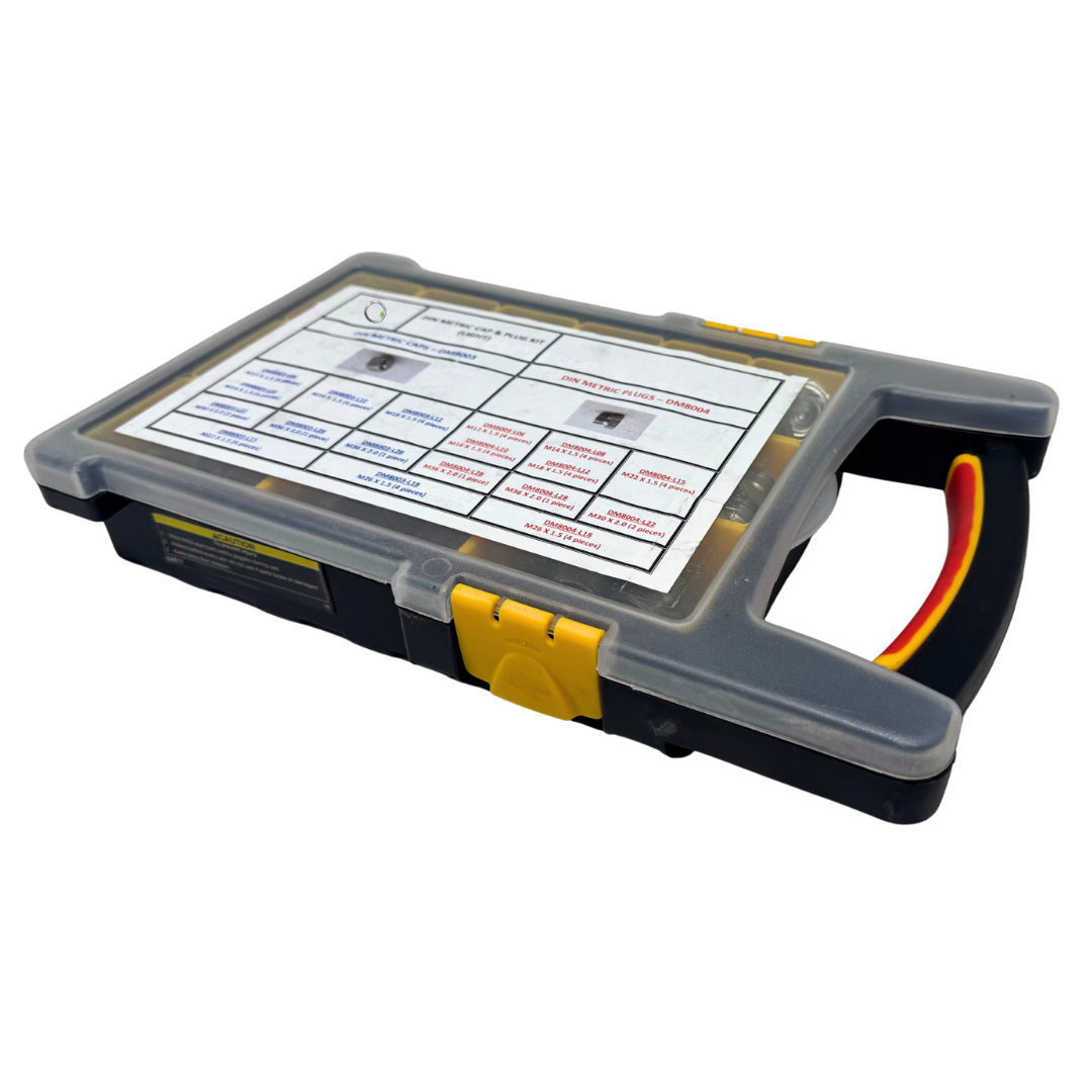 KIT-DIN-L : OneHydraulics DIN Metric Cap & Plug Kit - Light
