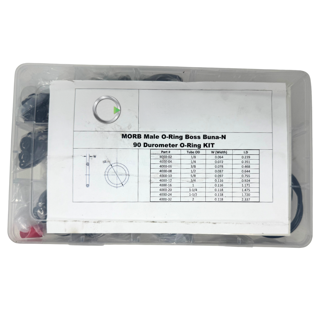 KIT-ORING-BOSS : OneHydraulics Male O-Ring Boss Buna-N 90 Durometer Seal Kit