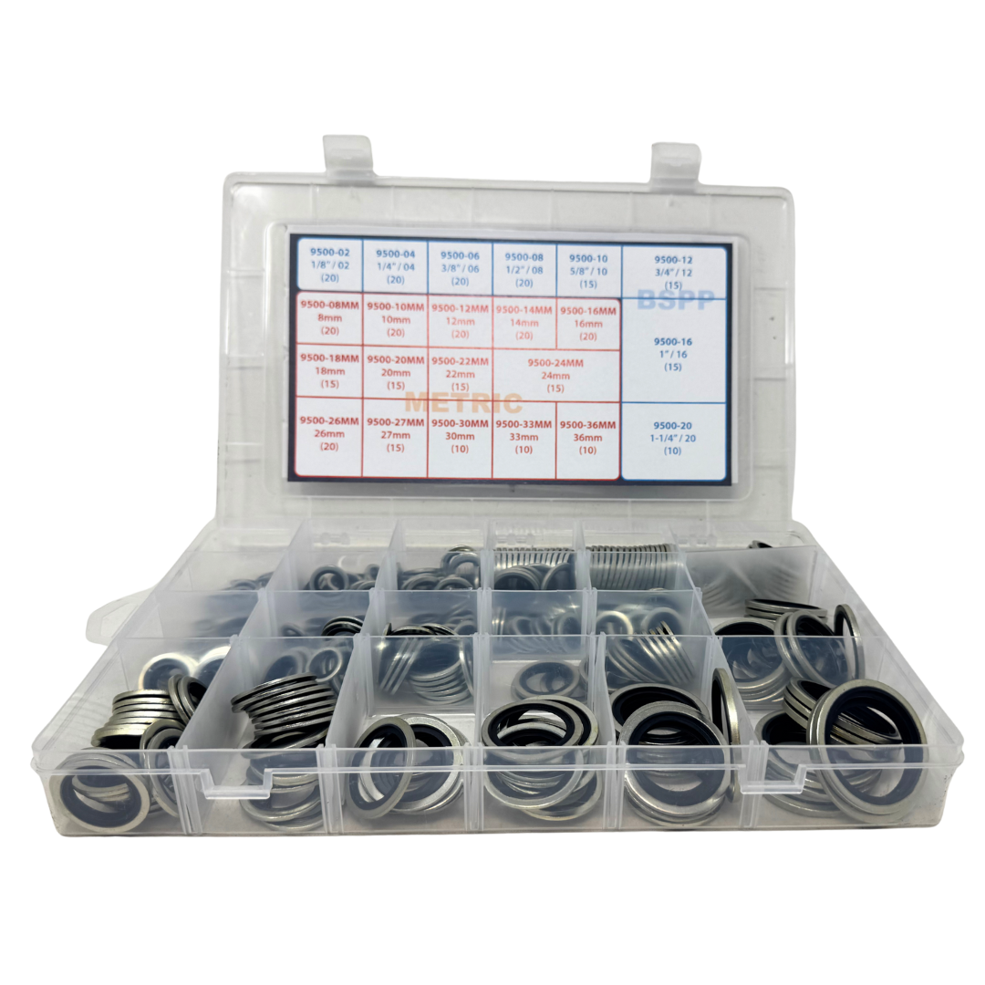 KIT-SEALS-BSPP+MET : ADAPTALL BONDED SEAL KIT BSPP & METRIC