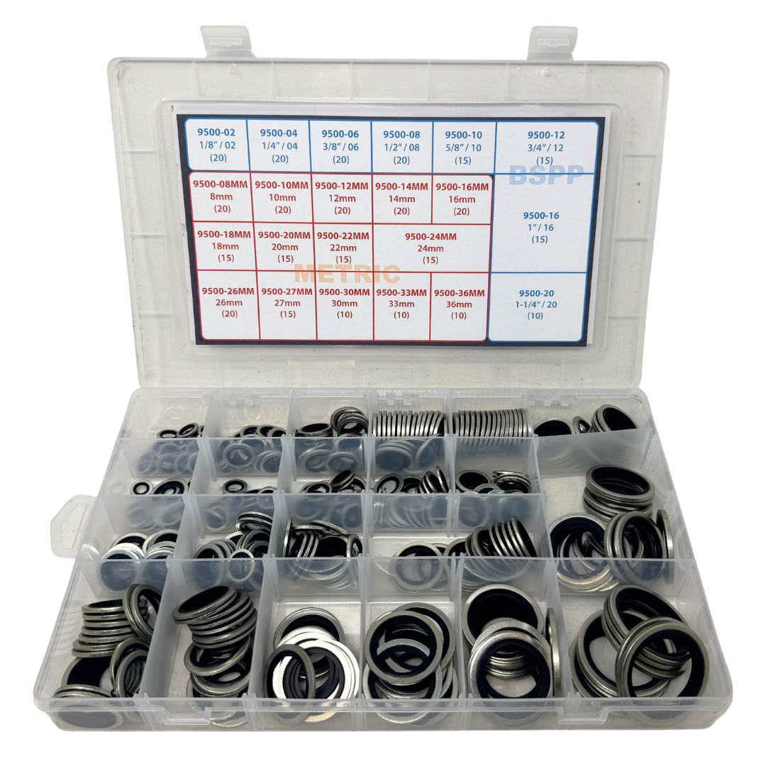 KIT-SEALS-BSPP+MET : ADAPTALL BONDED SEAL KIT BSPP & METRIC