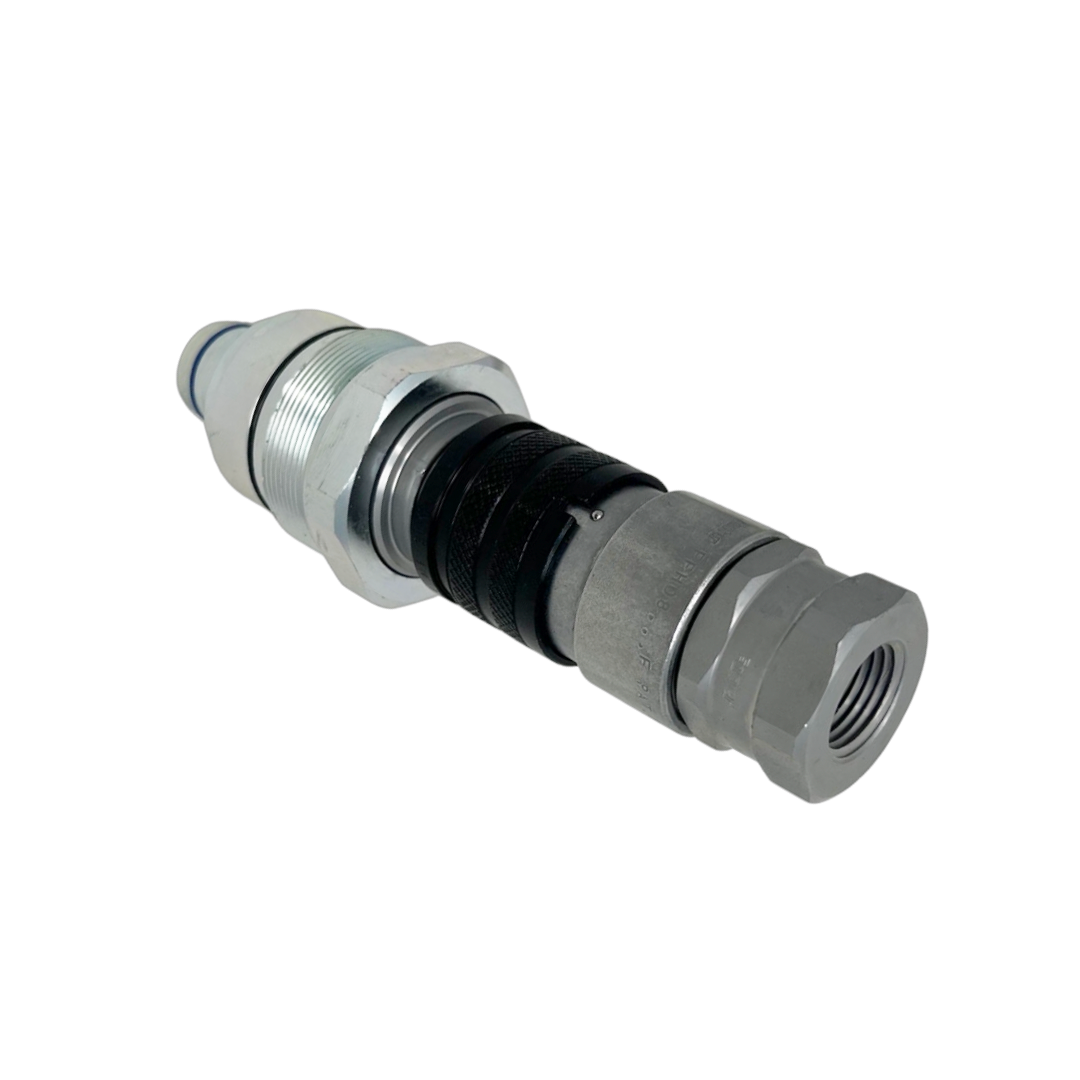 KIT4FH08F FFH 12N M : Faster Skid Steer Replacement Cartridge Kit, includes 4FH08 F 0.5(1/2") Female Cartridge with FFH08 12NPT M Coupler
