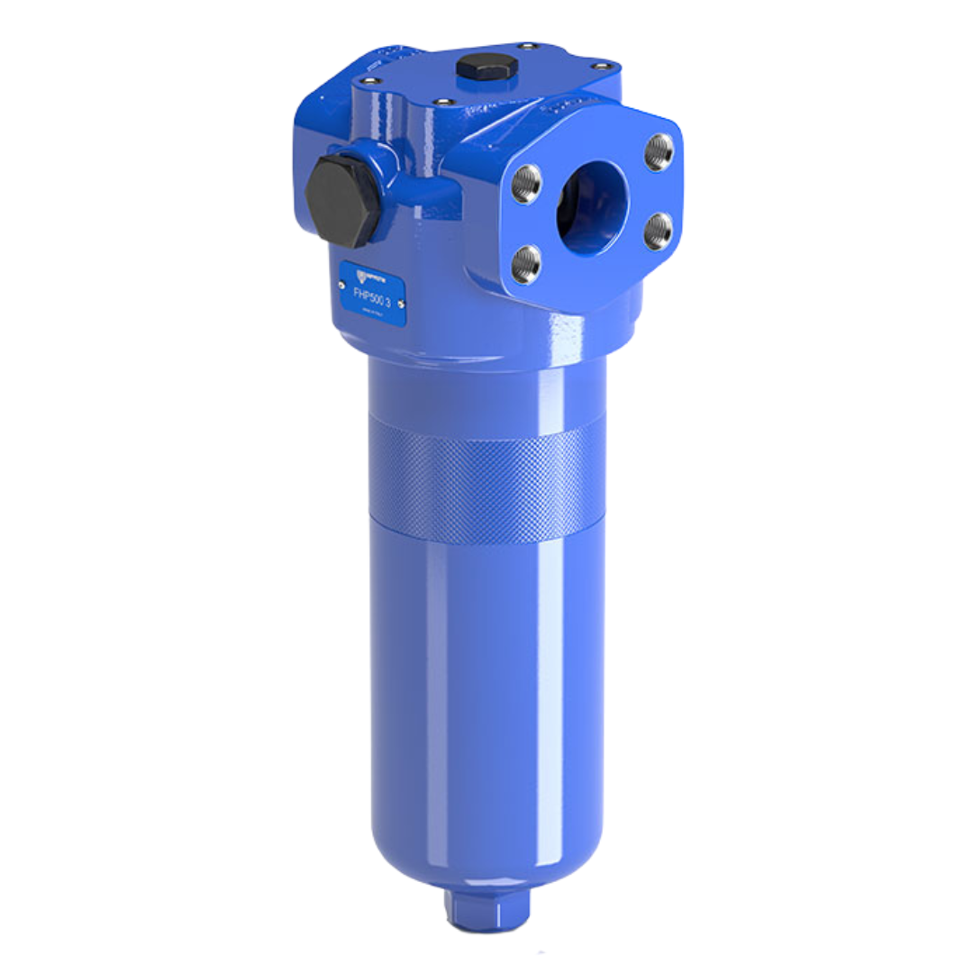 FHP500-1-B-A-G3-A06-N-P01 : MP Filtri High Pressure In-Line Filter, 6090psi, #24 SAE (1.5"), 6 Micron, Indicator Sold Separately, Reversible, With Bypass Valve