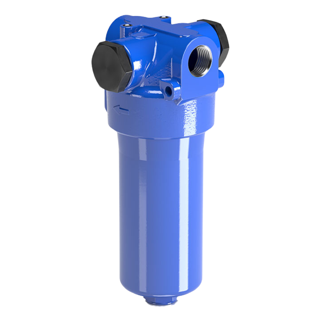 FMP039-2-B-A-C-6-A25-N-P01 : MP Filtri Medium Pressure In-Line Filter, 1595psi, #8 SAE (1/2"), 25 Micron, Indicator Sold Separately, With Bypass Valve