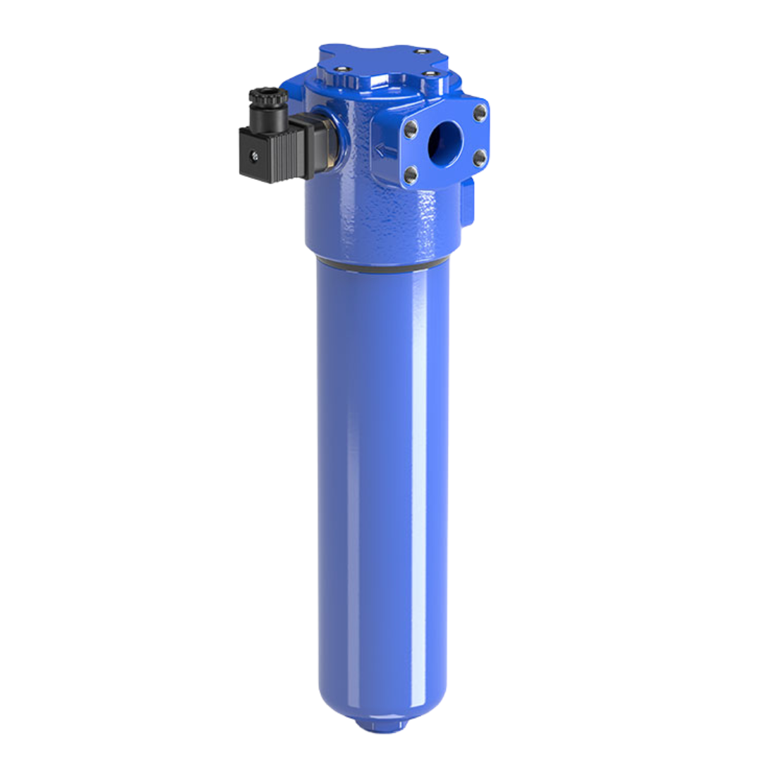 FMP135-2-B-A-G5-A25-N-P01 : MP Filtri High Pressure In-Line Filter, 4641psi, #12 SAE (3/4"), 25 Micron, Indicator Sold Separately, With Bypass Valve