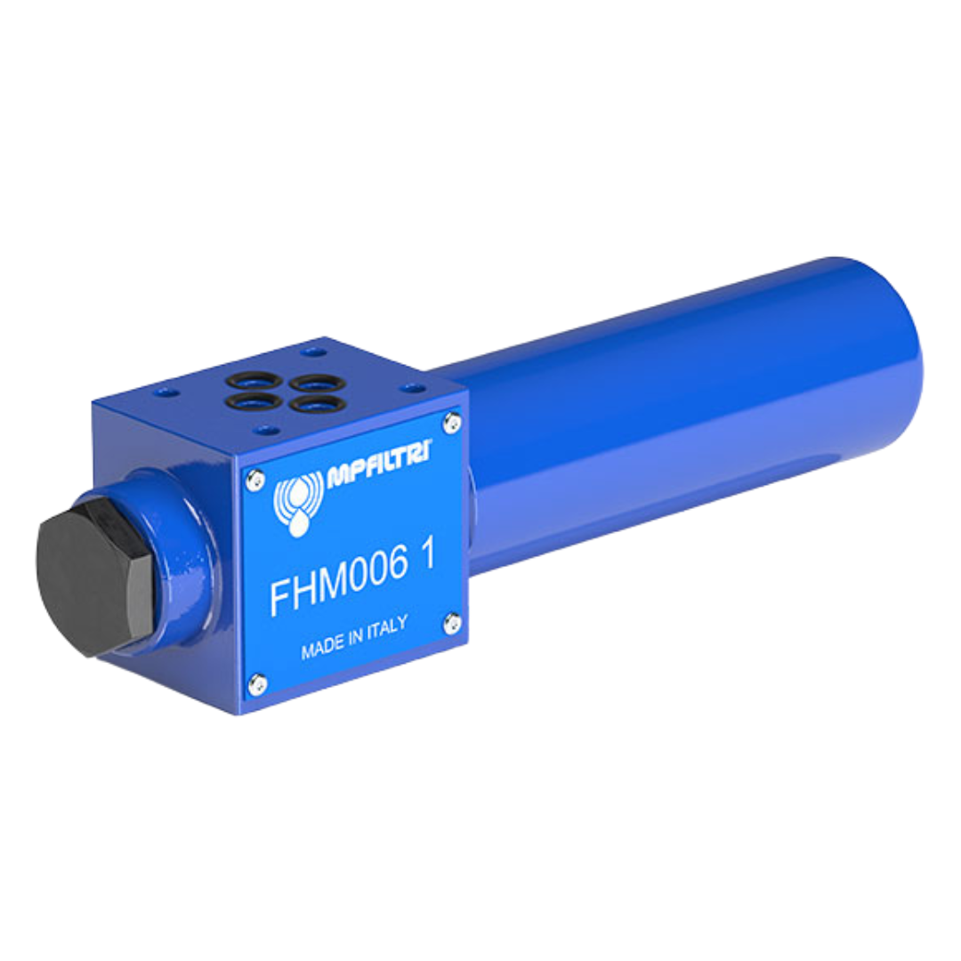 FHM006-1-S-A-G1-A10-P01 : MP Filtri Manifold Mount Filter, 4640psi, D03 (NG6) Mount, Housing Side A, 10 Micron, Without Indicator, Without Bypass Valve