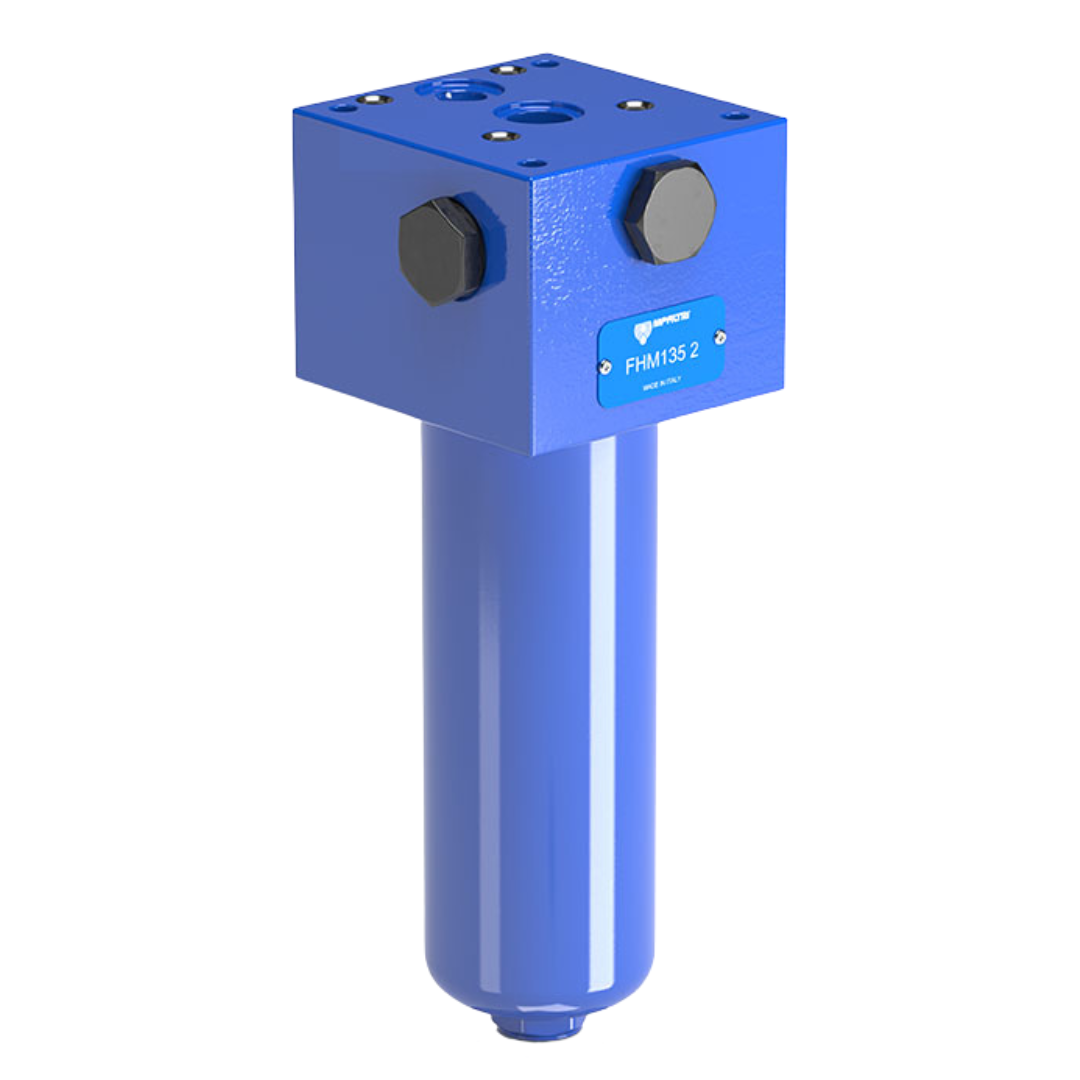 FHM135-2-B-A-F1-A25-N-P01 : MP Filtri Manifold Mount Filter, 4640psi, Special Manifold Mount, 25 Micron, No Indicator, With Bypass