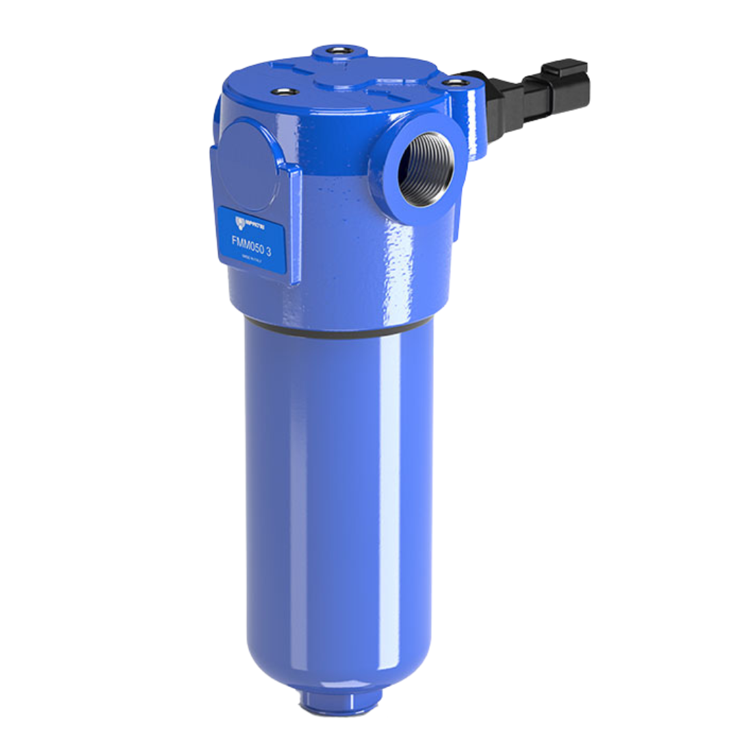 FMM050-3-B-A-F-A06-N-P01 : MP Filtri High Pressure In-Line Filter, 6090psi, 3/4" NPT, 6 Micron, Indicator Sold Separately, With Bypass Valve