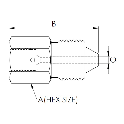 X16MF06H20-K : OneXtreme Adapter, 1" Female MP x 0.75 (3/4") Male HP, 20,000psi