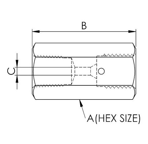 X8NF09MF15-K : OneXtreme Adapter, 0.5 (1/2") Female NPT x 0.5625 (9/16") Female MP, 15,000psi