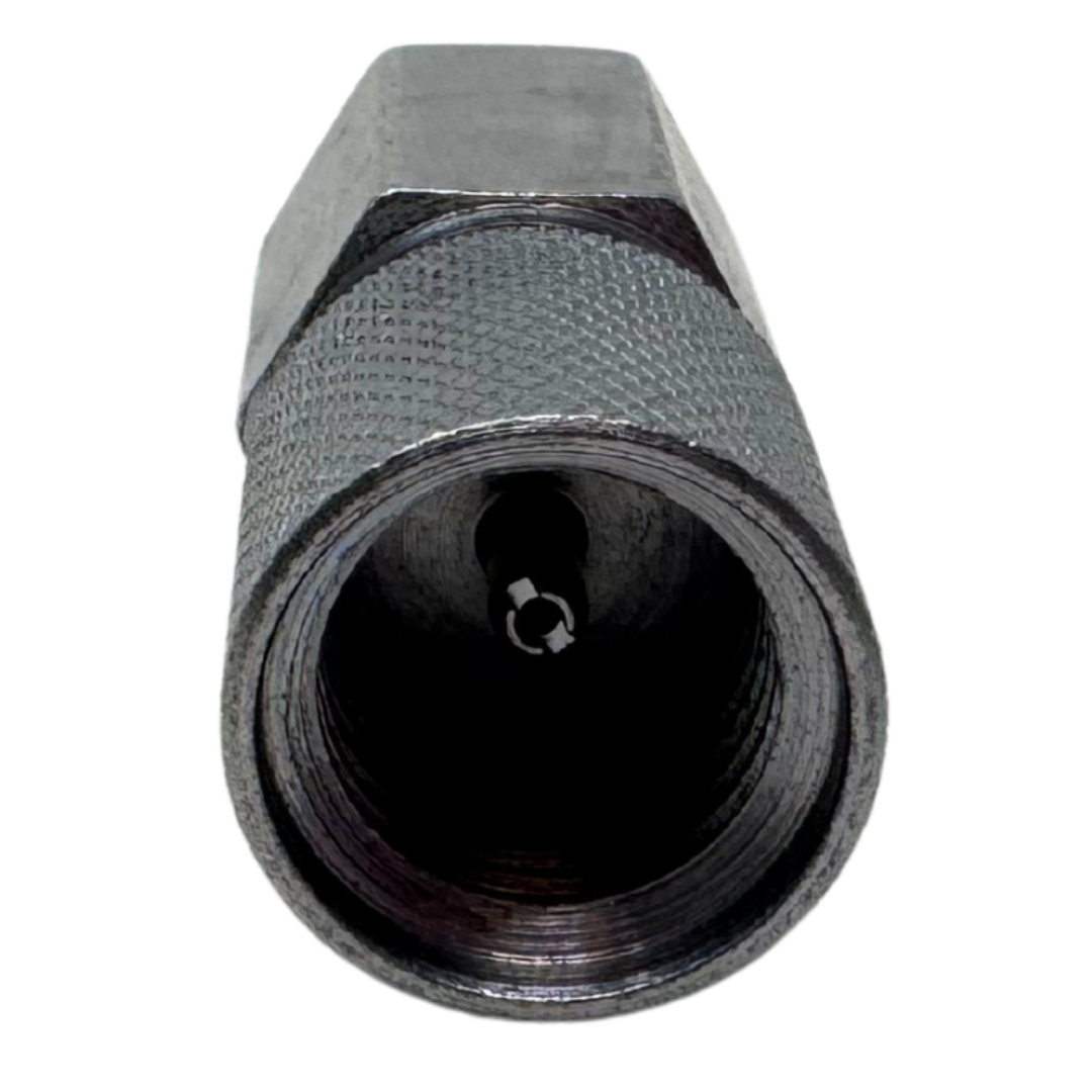 PGAM1620CBS#4 : Anchor Direct Pressure Gauge Adapter, 7/16-20 UNF (-04) Female ORB x M16 x 2, Zinc Nickel Plated Carbon Steel, Buna Seals