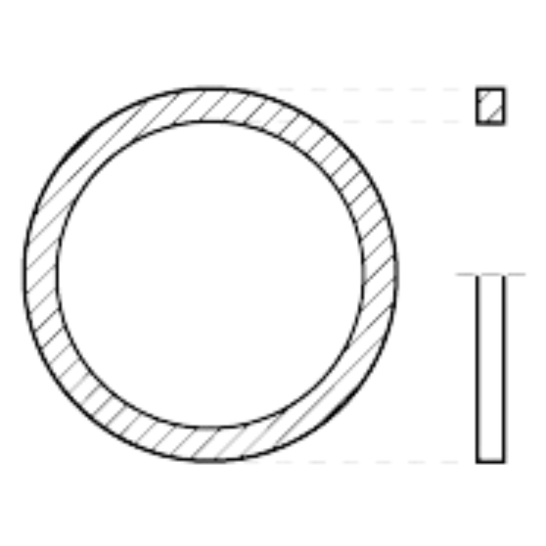 SSRR-04 : Adaptall Stainless Retaining Ring, 1/4" (-04) BSPP
