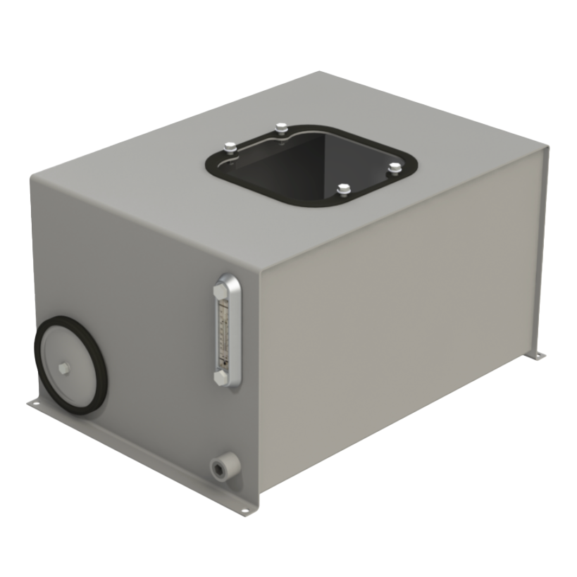 RVP25 : Magnaloy Reservoir, Vertical, Non-JIC, Bolt-On Top, Carbon Steel, 25-Gallon Capacity