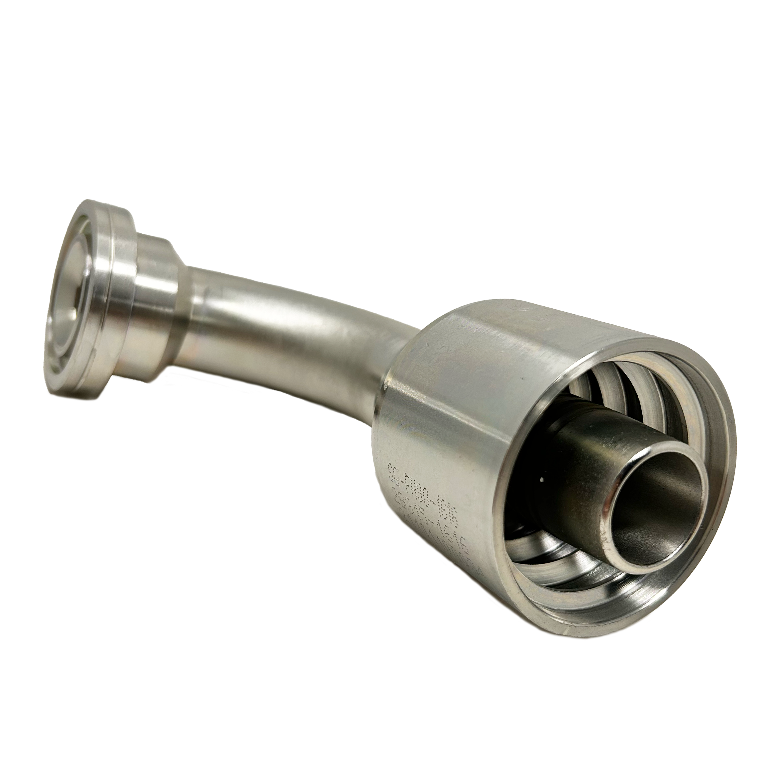 SG-FH90-080-0808 : Continental Hose Fitting, 0.5 (1/2") Hose ID, 1/2 Code 62, 90-Degree Connection