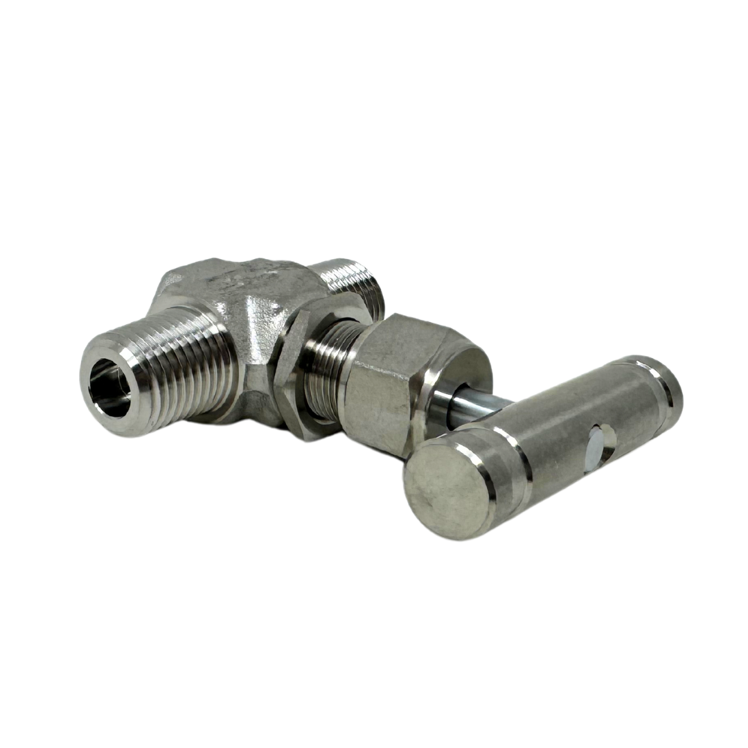 SINV2-M-4N-RS : Superlok Integral Bonnet Needle Valve, 1/4" MNPT, Bar Handle, Regulating Stem, 5000psi