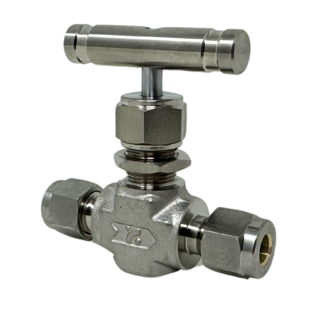 SINV4-S-12-RS : Superlok Integral Bonnet Needle Valve, 3/4" O.D. Tube, Bar Handle, 5000psi