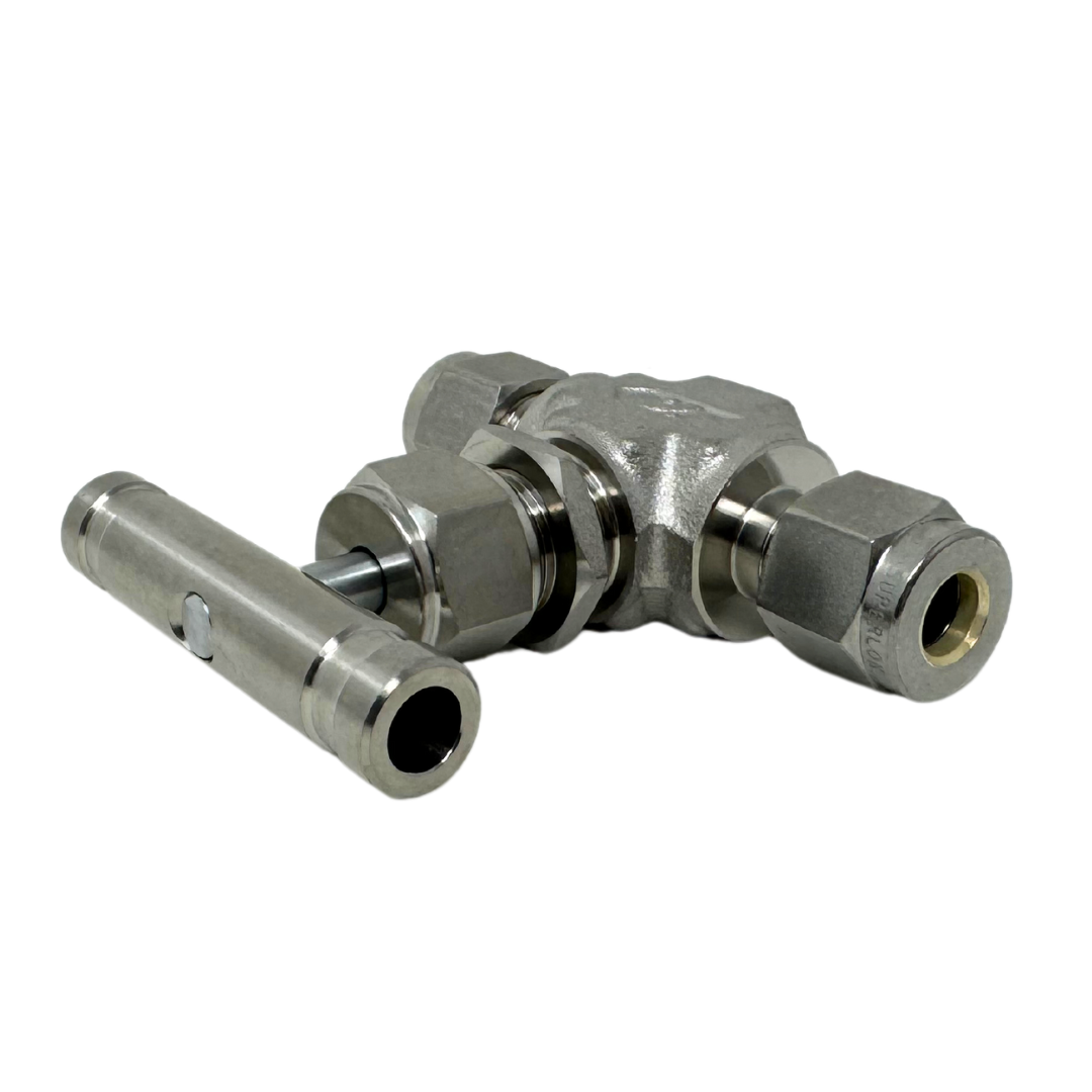 SINV4-S-12-RS : Superlok Integral Bonnet Needle Valve, 3/4" O.D. Tube, Bar Handle, 5000psi