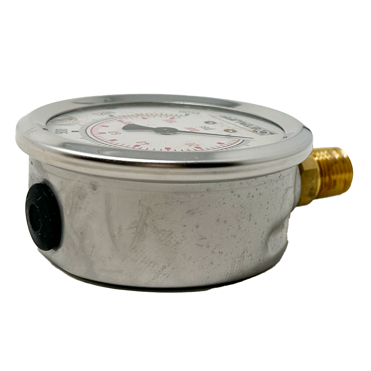 SPG-063-05000-05-S-N04 : Stauff Pressure Gauge, 2.5" Face, 0-5000psi, 1/4" NPT, Stem Mount