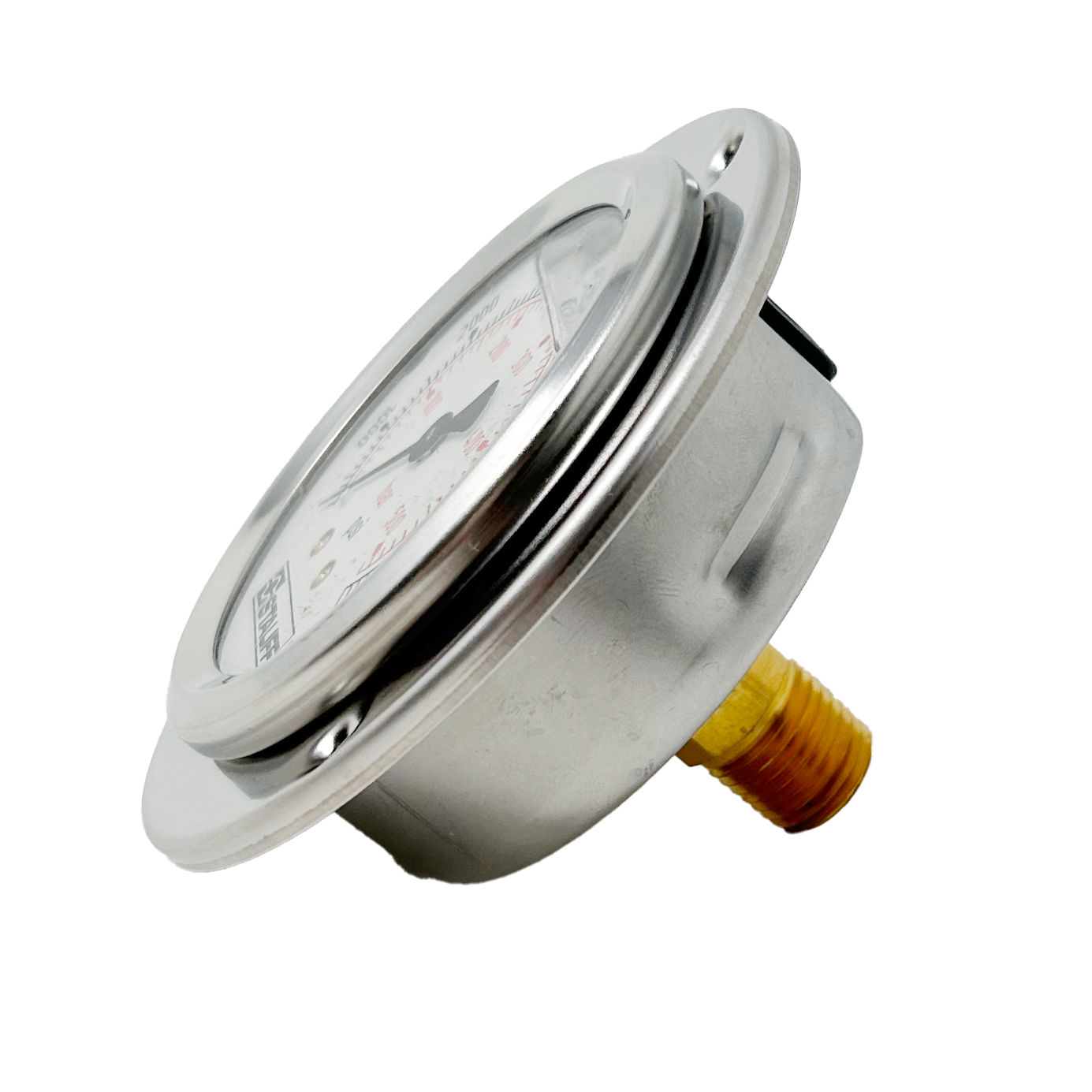 SPG-063-07500-05-P-N04-F : Stauff Pressure Gauge, 2.5" Face, 0-7500psi, 1/4" NPT, Panel Flange